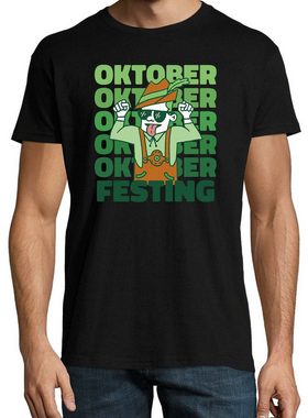 Youth Designz T-Shirt Oktober Festing Party Herren Shirt mit trendigem Frontprint