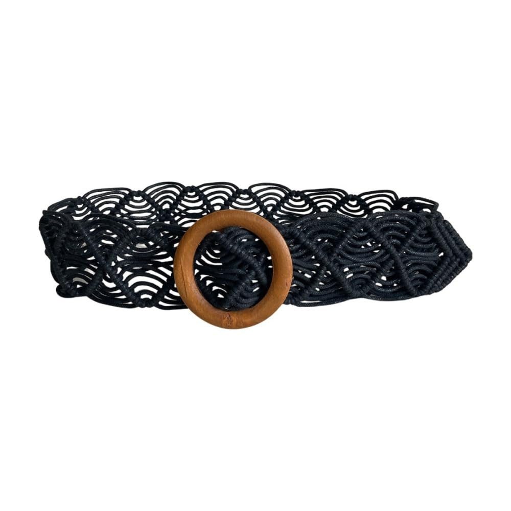 nsihing Flechtgürtel Damen Boho Geflochtener Taillengürtel, Rope Braid Hüftgürtel für Kleider & Freizeit, Vintage Gürtel für Damen