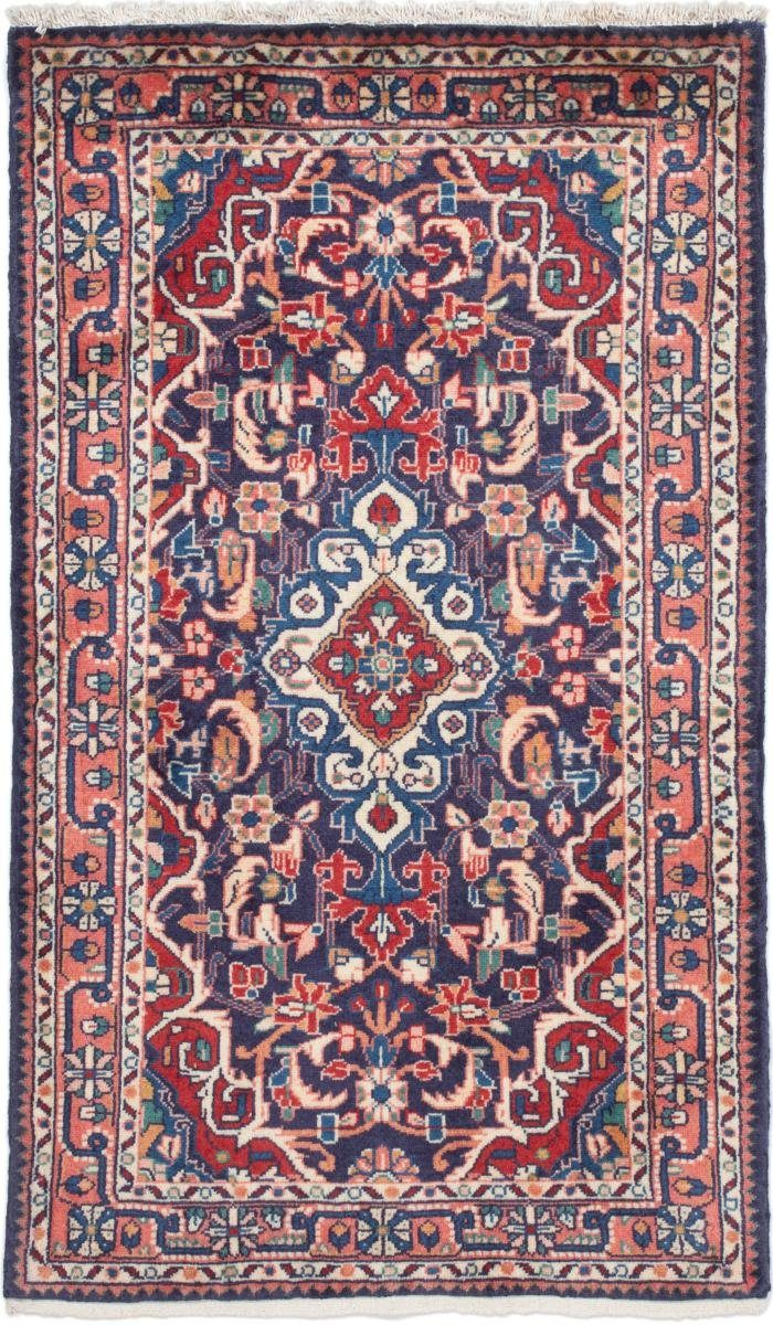 Orientteppich Hosseinabad 81x130 Handgeknüpfter Orientteppich / Perserteppich, Nain Trading, rechteckig, Höhe: 12 mm