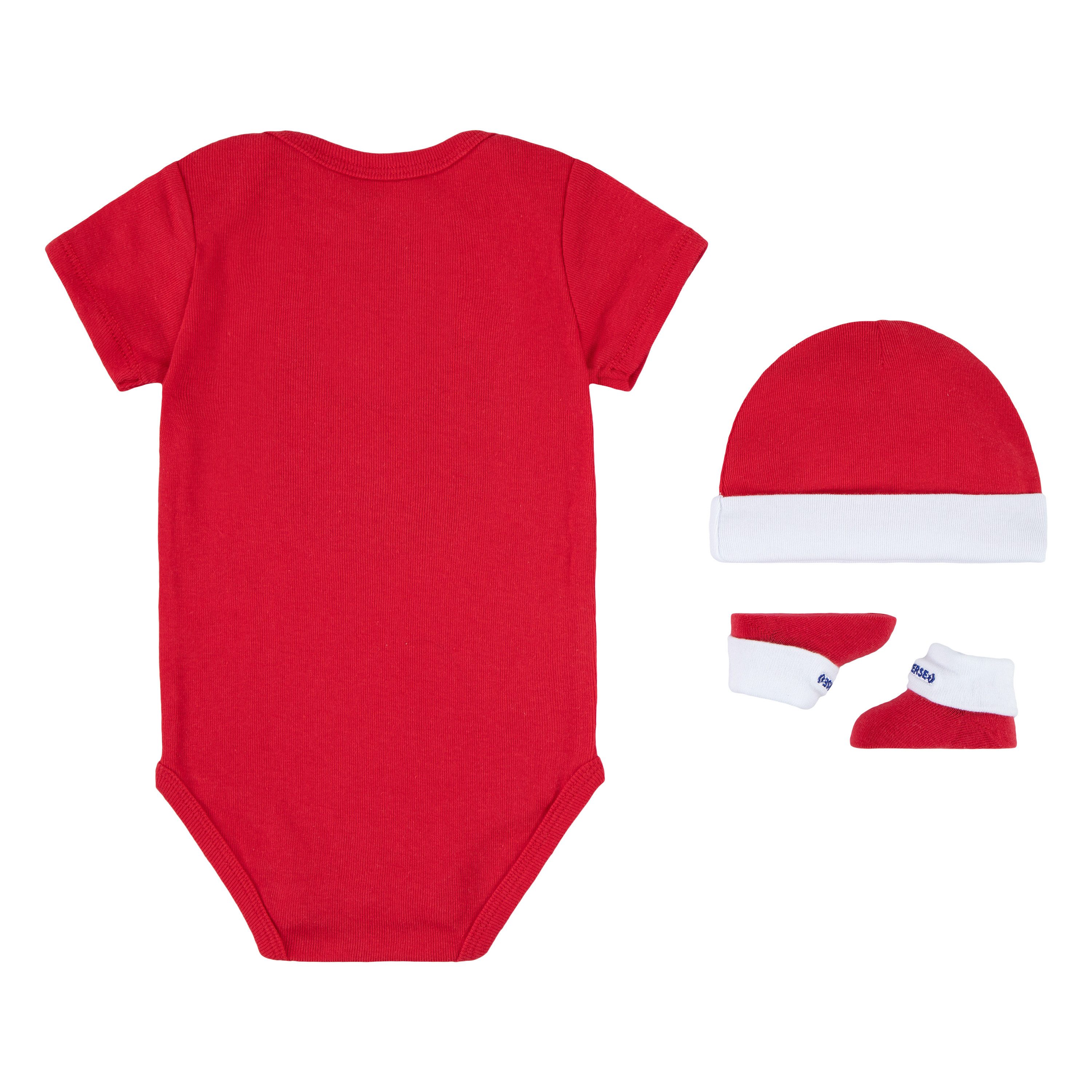 Converse Erstausstattungspaket CLASSIC CTP INFANT HAT BODYSUIT BOO (Packung, 3-tlg)