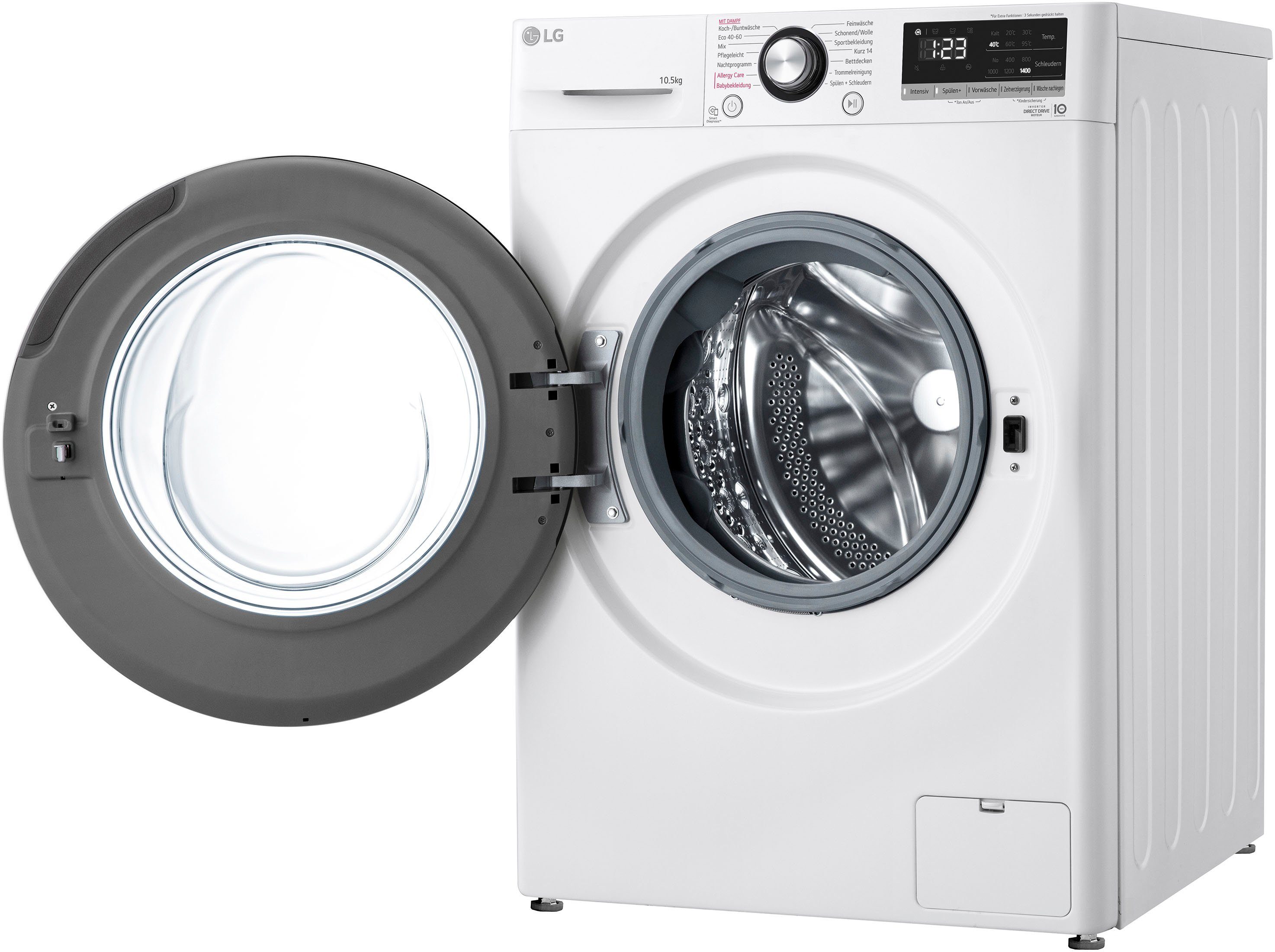 LG Waschmaschine U/min F4WV40X5, kg, 10,5 1400