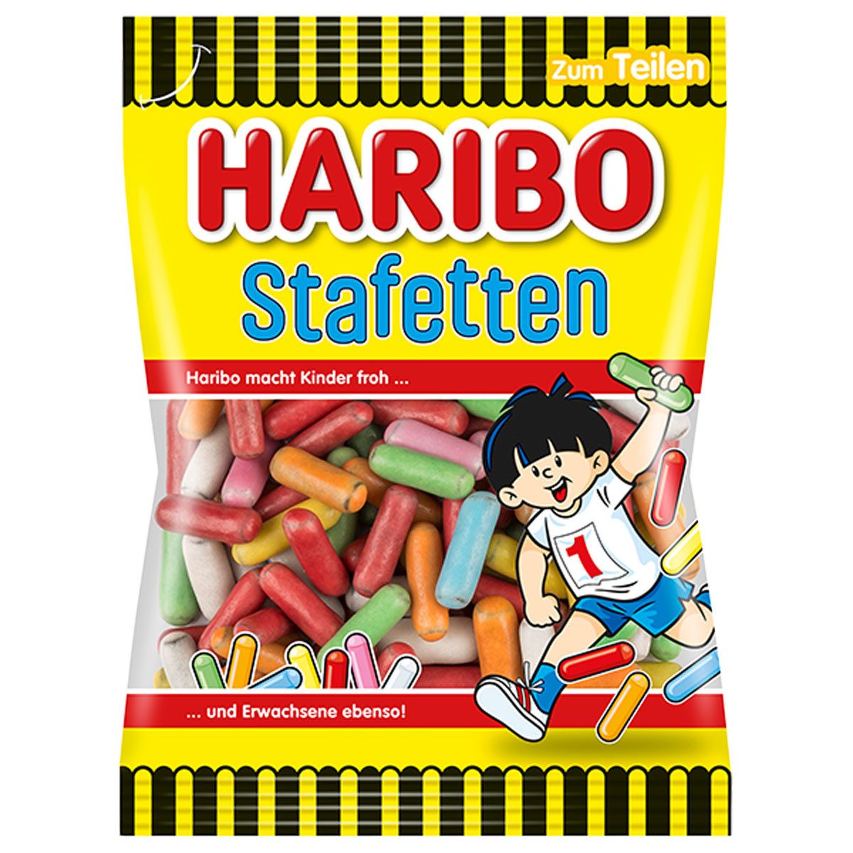 HARIBO Süßigkeit, Haribo Stafetten Lakritz Dragees mehrfach sortiert mehrfarbig 160g