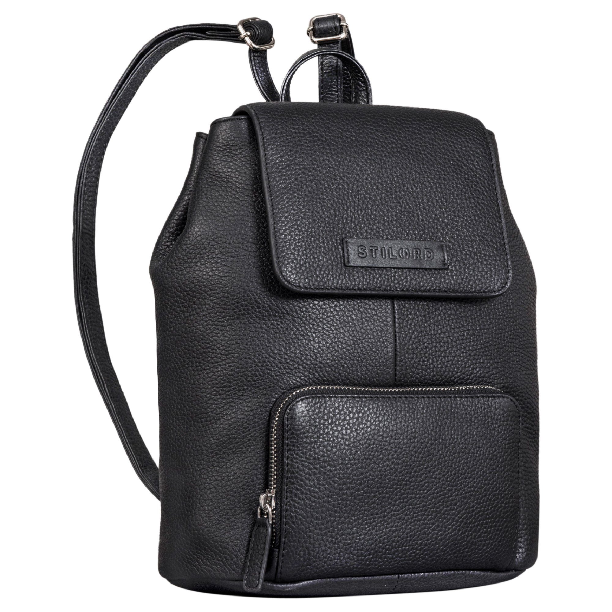 STILORD Cityrucksack STILORD "Johanna" Kleiner Lederrucksack Damen Modern