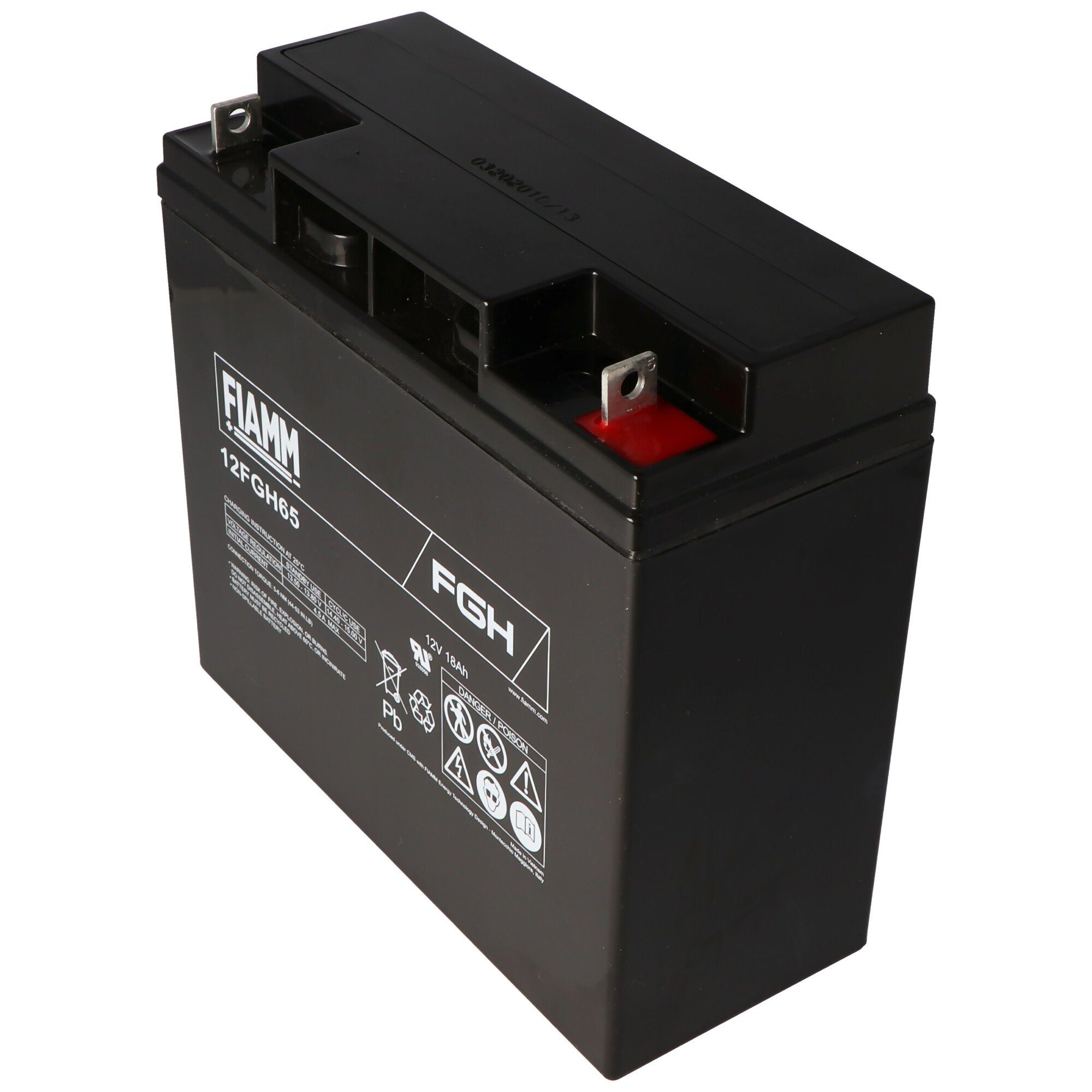 Fiamm 12FGH65 Akku FGH21803 Blei Akku 12 Volt 18Ah ideal als Startera Akku