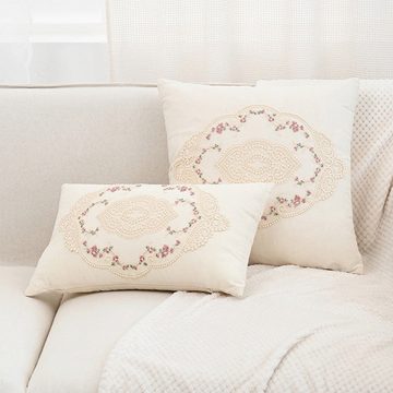 Kissenbezug Moderne Moderne einfache kleine frische Blume Kissen zurück, AUKUU, koreanischen Stil Wohnzimmer Sofa Kissenbezug Kissen Taille