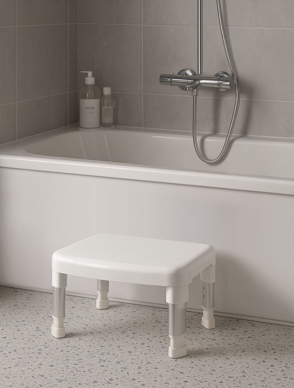 Bischof Bad-Stufe Big Step, Einstiegshilfe, höhenverstellbar von 24 – 29 cm