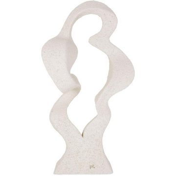 Present Time Skulptur Statue Abstract Art Wave Polyresin Ivory