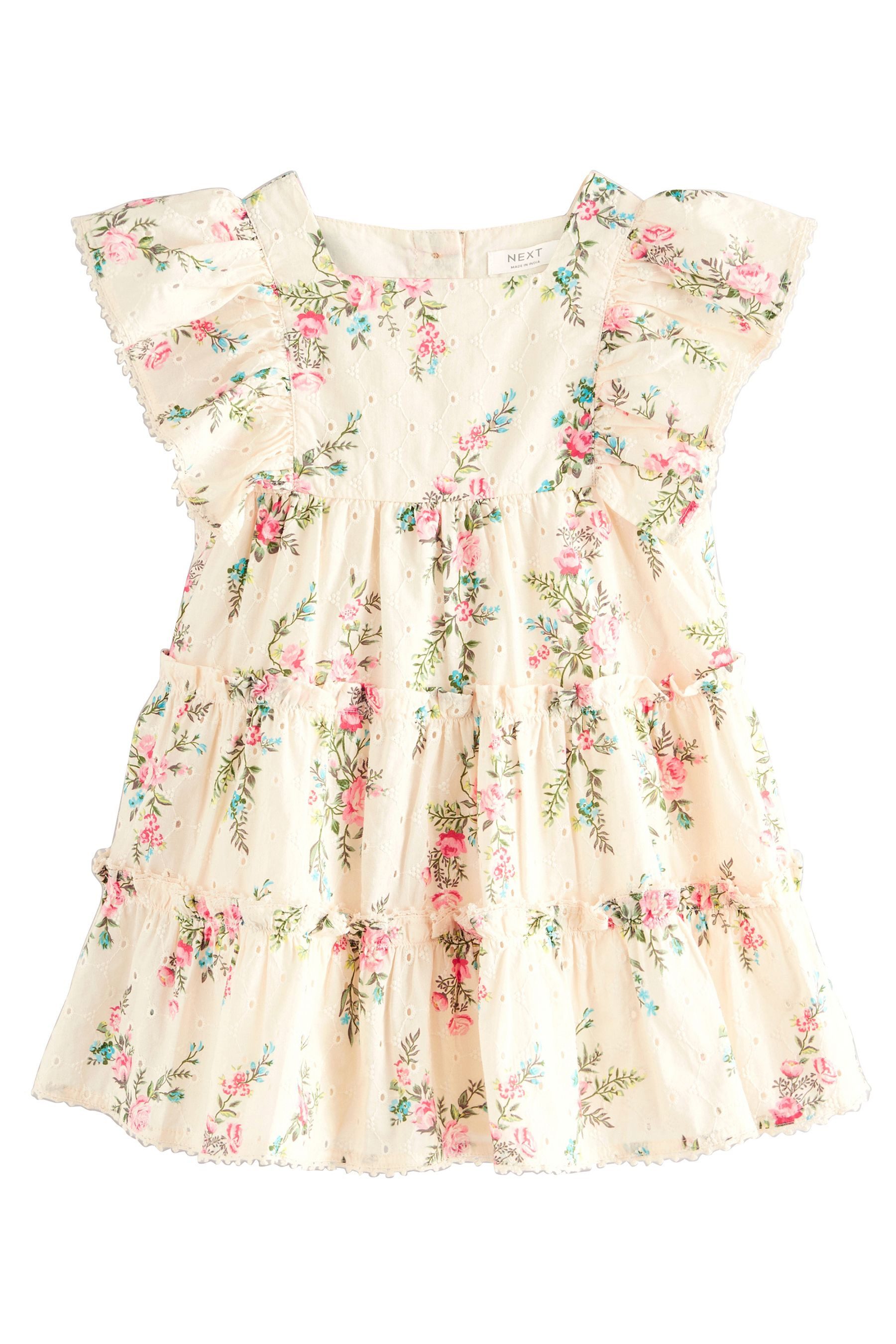 Next Spitzenkleid Print-Kleid mit Lochstickereien 100 % günstig online kaufen