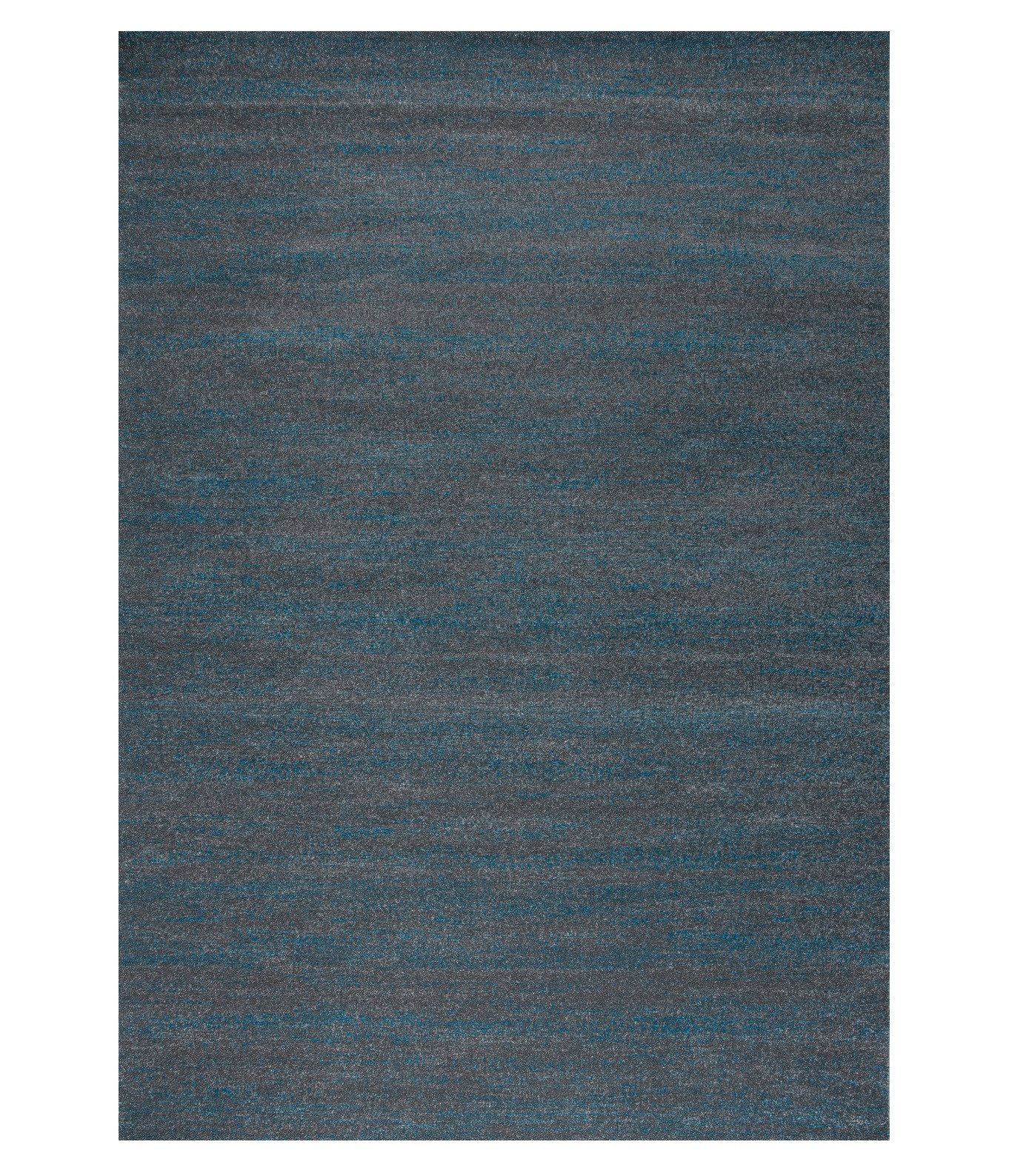 Vimoda Teppich Kurzflor im Retro, Wohnzimmer Türkis Grau Uni Puristisch, Rechteckig, Höhe: 10 mm, Läufer Einfarbig Dunkel Türkis. € 43,19