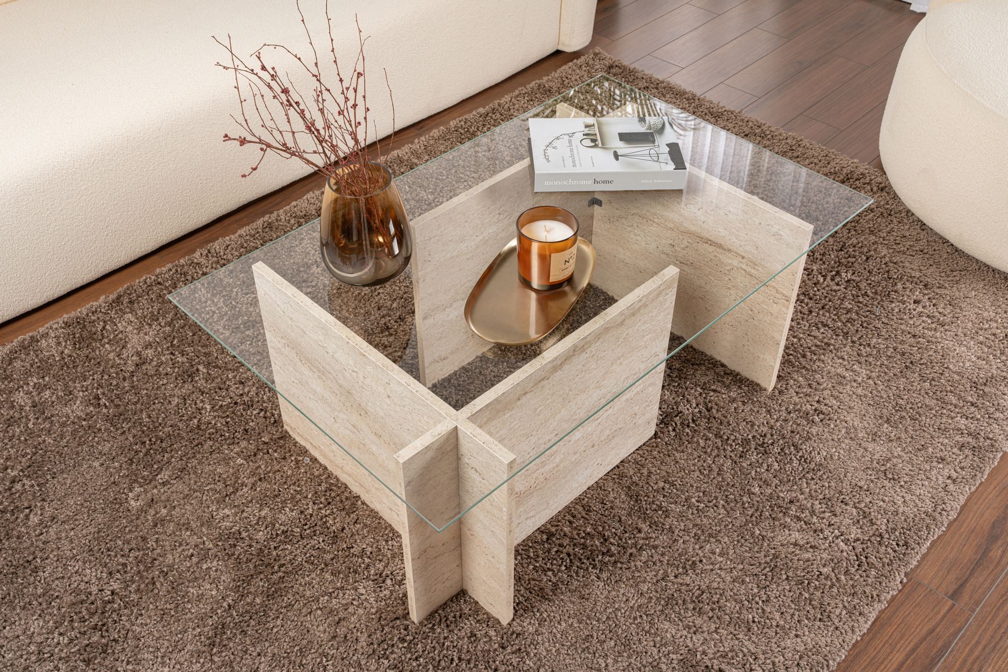 Skye Decor Couchtisch (Packung, Glastisch), Breite 105 cm, 8 Farben erhältlich
