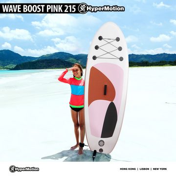 HyperMotion Inflatable SUP-Board mit Paddel für Kinder 215 cm - Pink