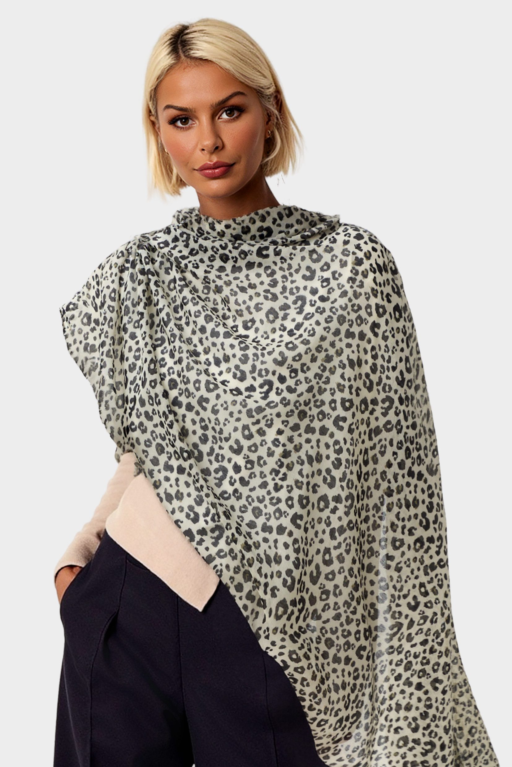 Modeschal Damen Leopardenmuster Schal – Weich, Leicht & Vielseitig