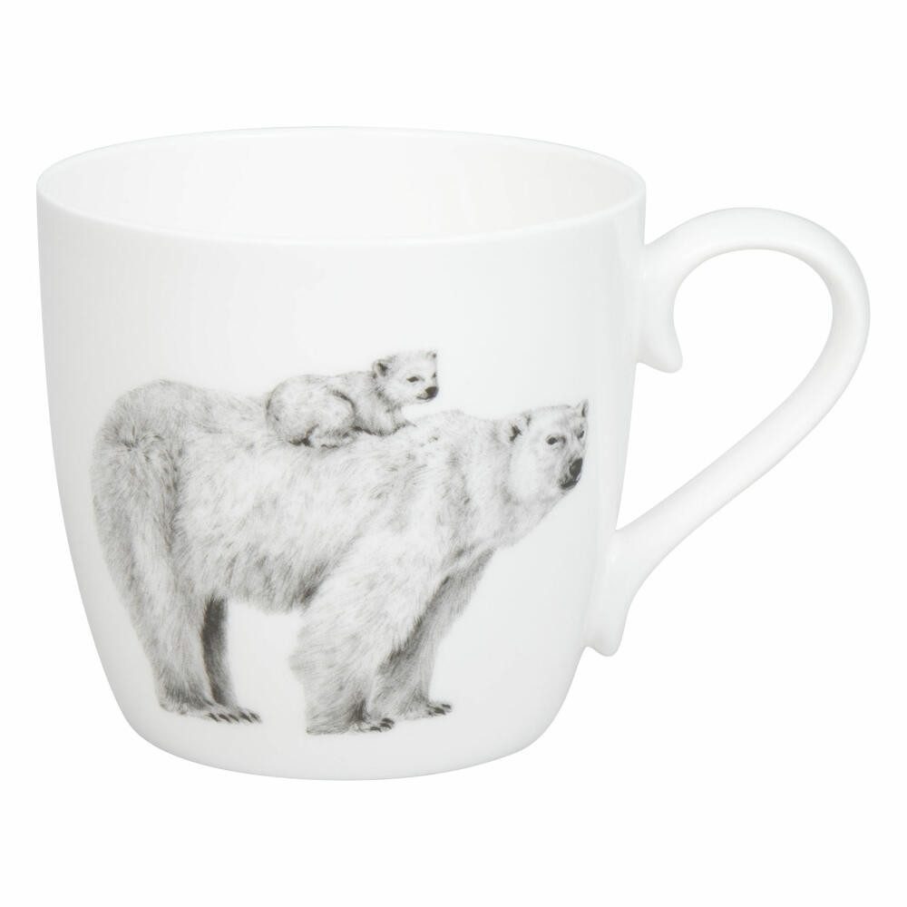 Könitz Becher Amazing Animals - Eisbären, 425 ml, Bone China