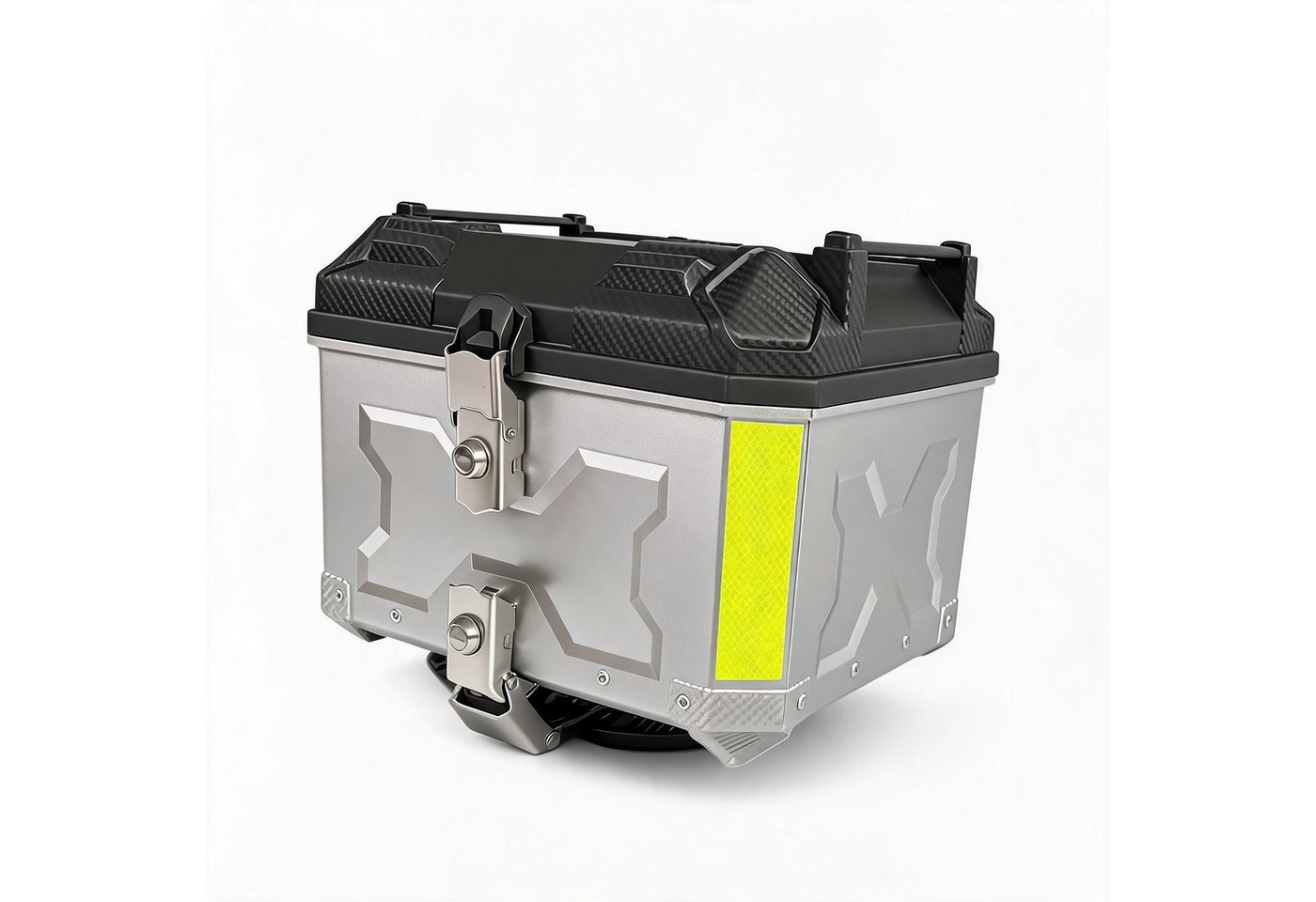 GarveeMore Topcase Motorrad Topcase 45L Aluminiumlegierung Motorrad Heckbox