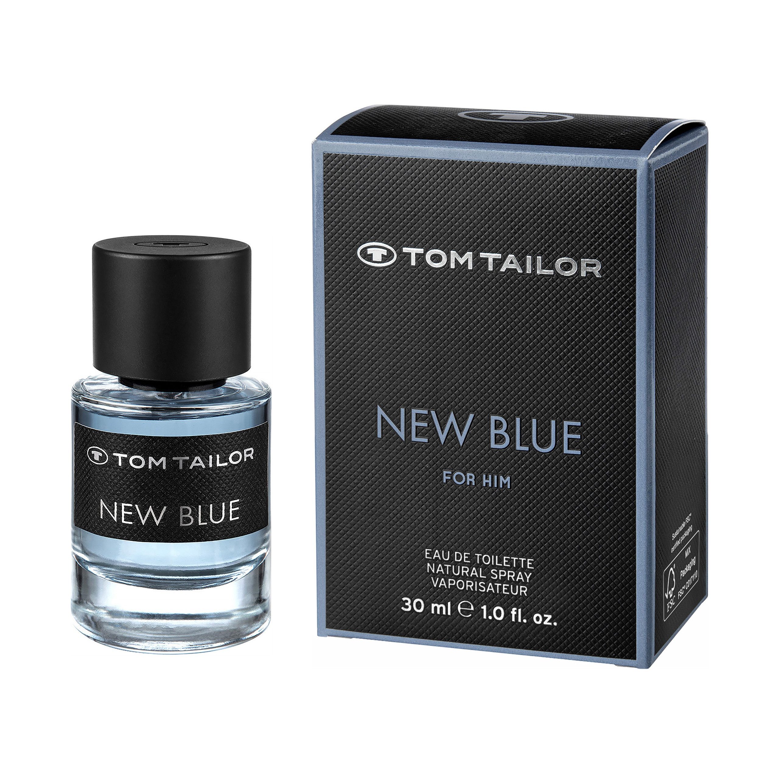 TOM TAILOR Eau de Toilette NEW BLUE, frische Duftrichtung, Zitronen-Kopfnote