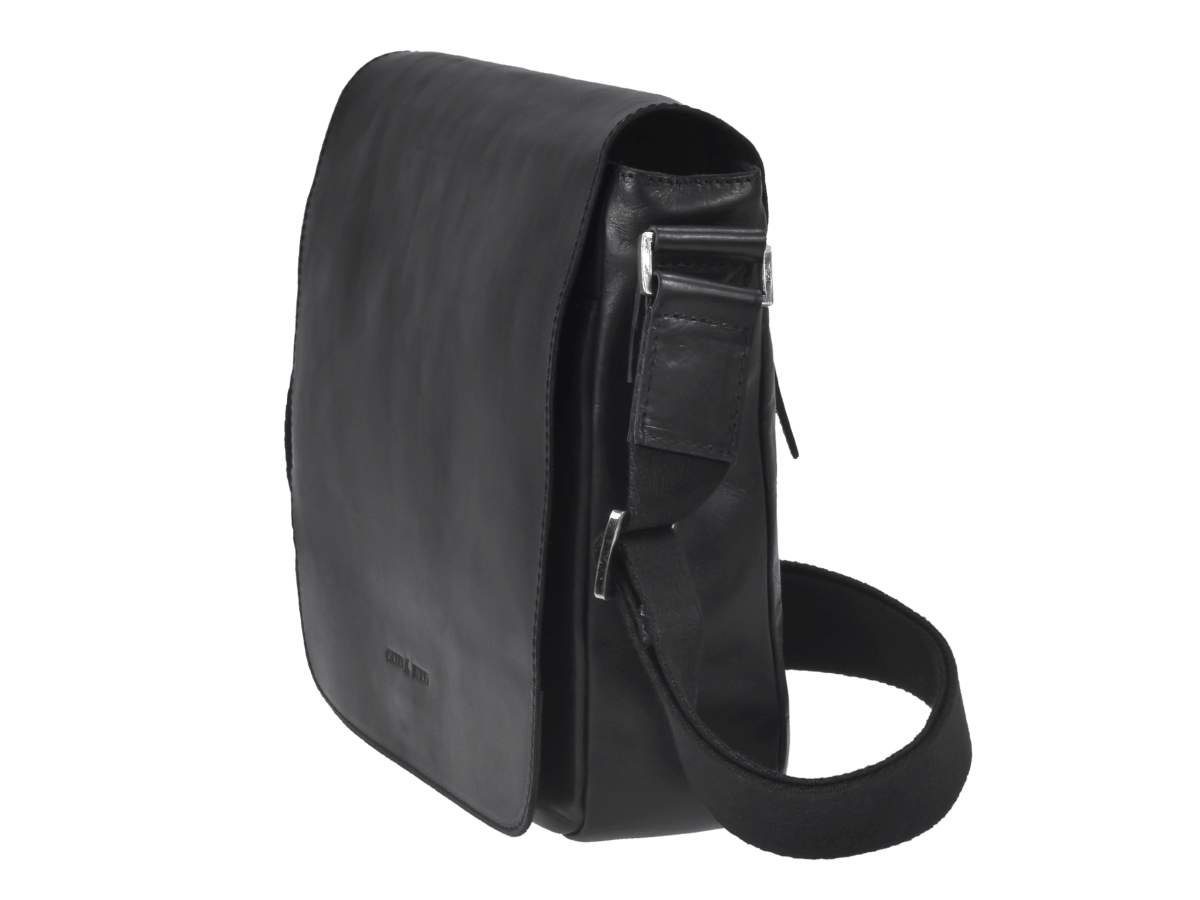Messengerbag, 26x23cm, Schultertasche Black, Damen Pure Greenburry Herren Umhängetasche