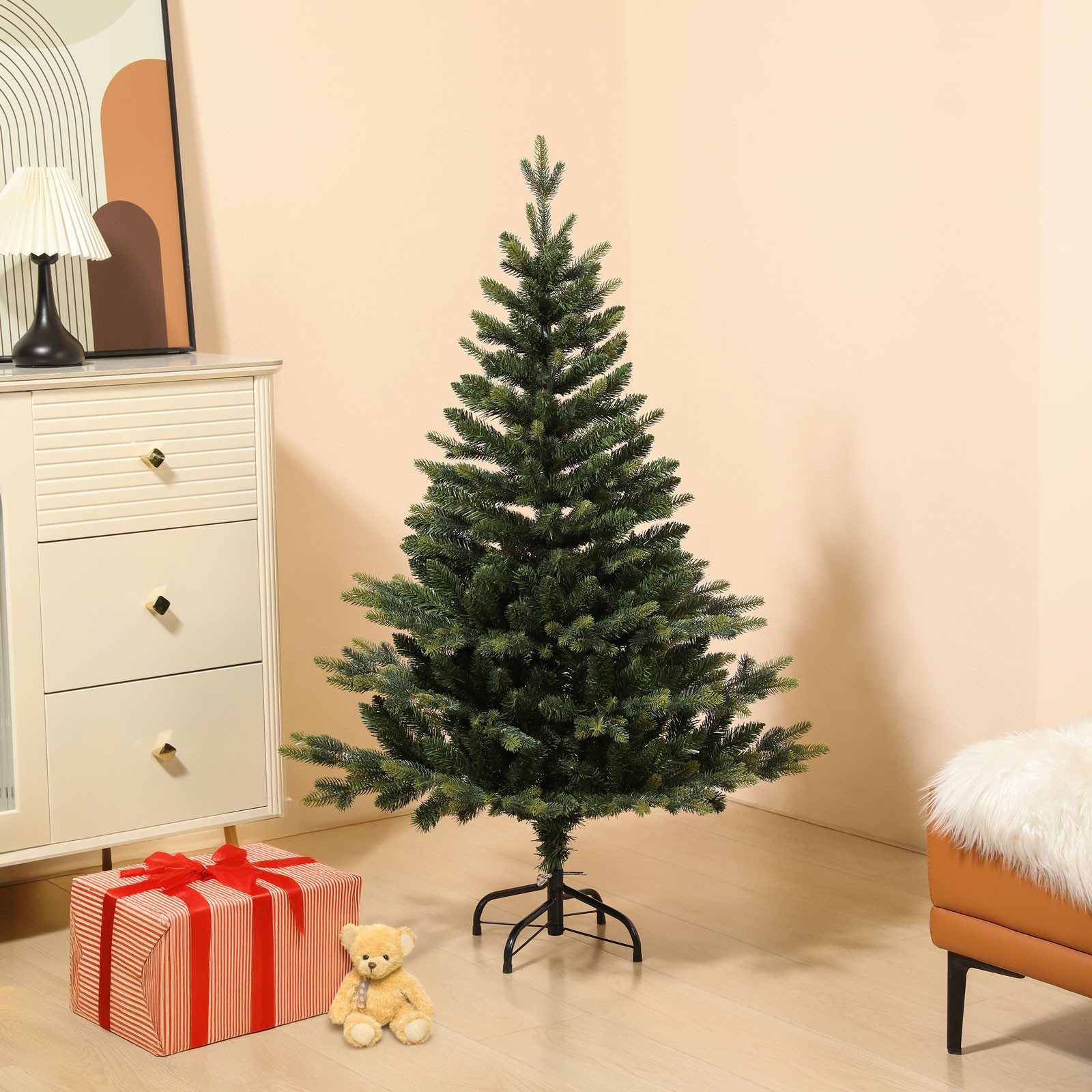 SVITA Künstlicher Weihnachtsbaum, Nordmanntanne, Tannenbaum, langlebig, 150 cm
