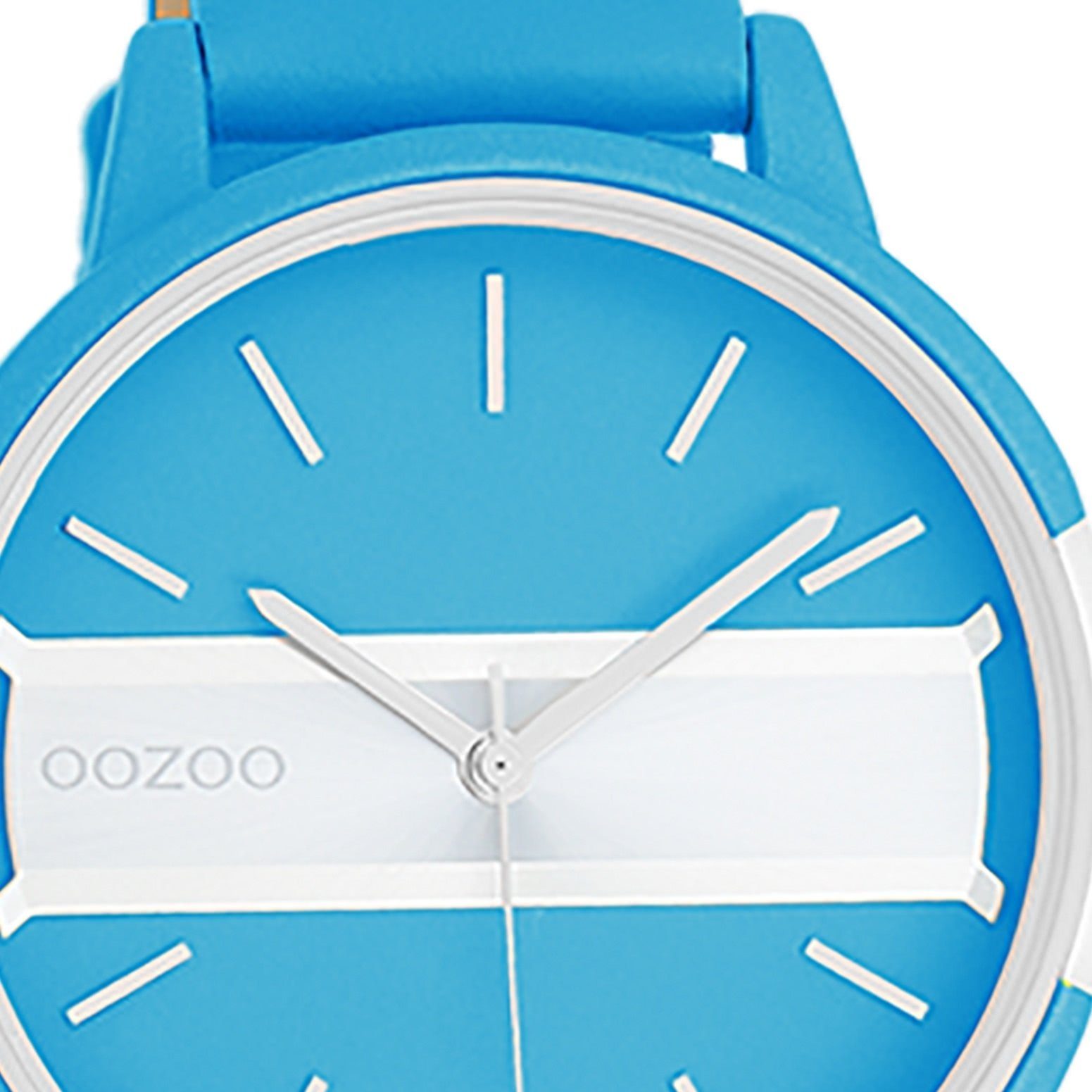 OOZOO Quarzuhr Oozoo Damen Armbanduhr Timepieces Analog, (Analoguhr), Damenuhr rund, groß (ca. 42mm) Lederarmband, Fashion-Style