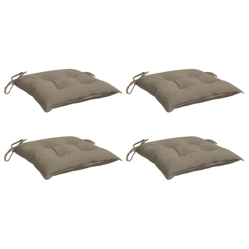 vidaXL Sitzauflage Palettenkissen 4 Stk. Taupe günstig online kaufen