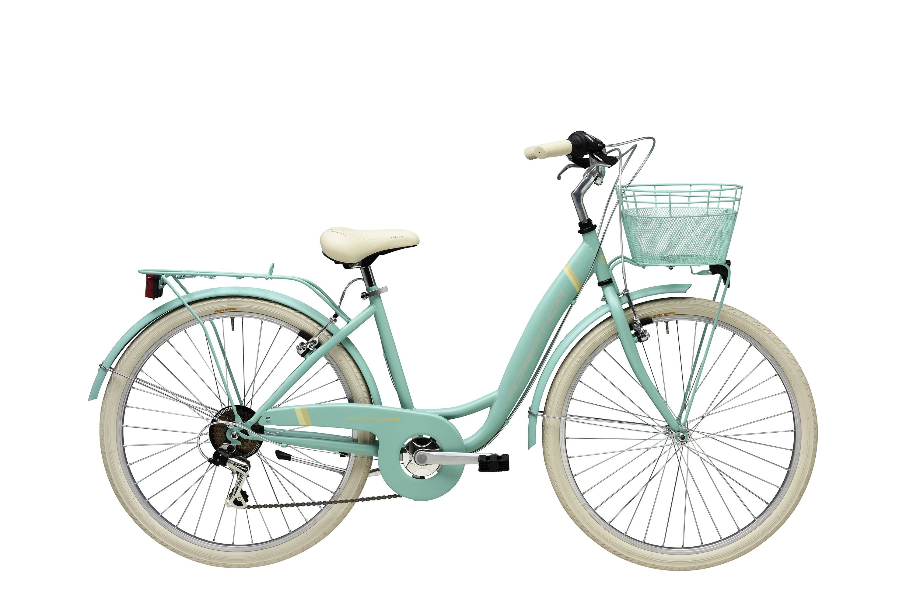 Adriatica Cityrad, 6 Gang Shimano, Kettenschaltung, Cityfahrrad 26 Zoll PANDA Lady