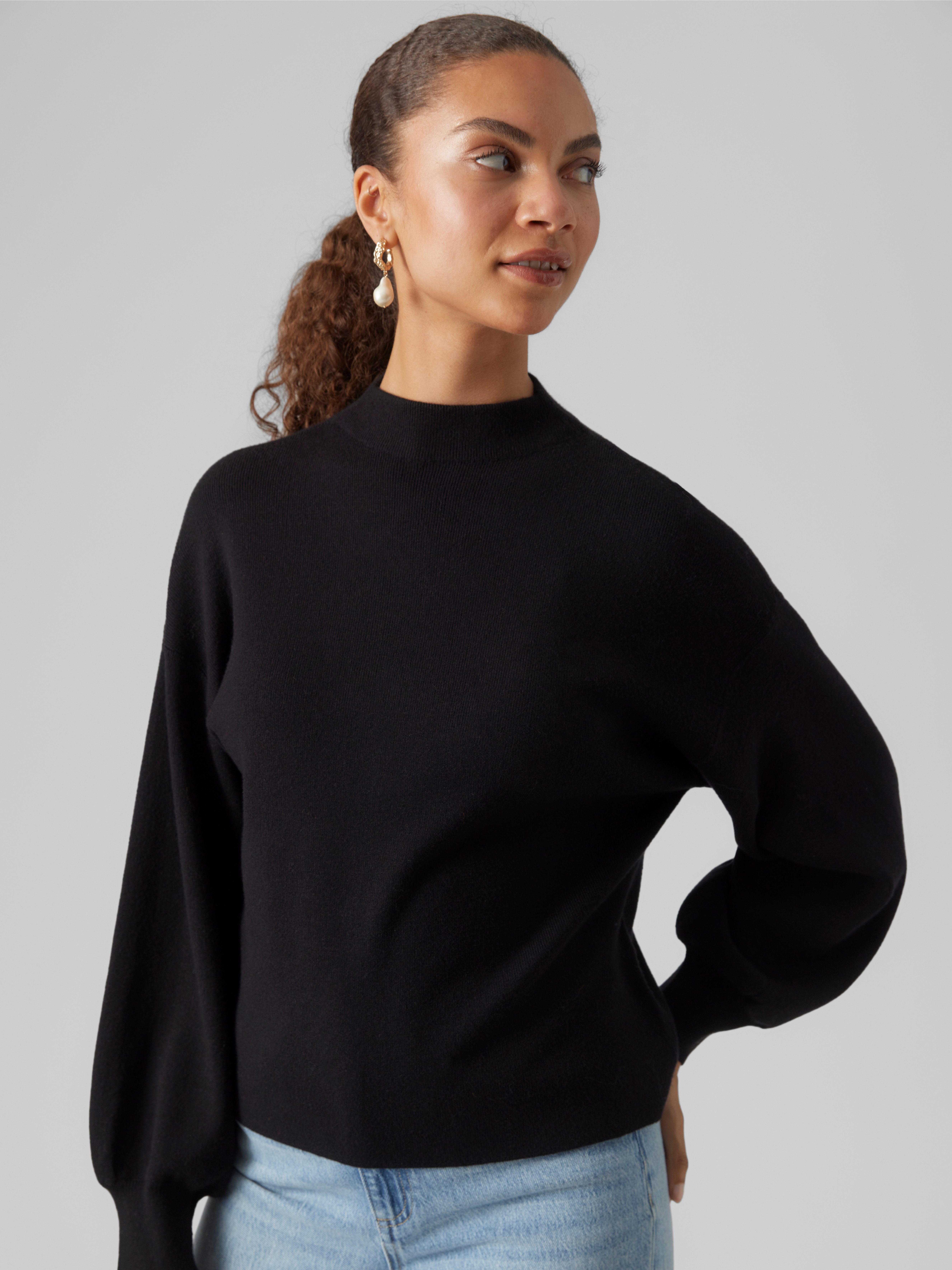 Vero Moda Strickpullover VMNANCY LS FUNNELNK PULLOVER GA günstig online kaufen