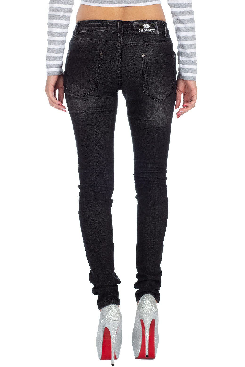 Cipo & Baxx 5-Pocket-Jeans Schlichte Hose günstig online kaufen