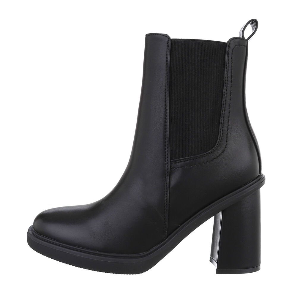 Ital-Design Damen Elegant High-Heel-Stiefelette (84906797) Blockabsatz günstig online kaufen