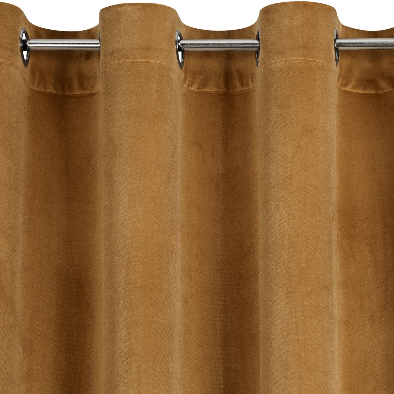 Design91 Vorhang Samtvorhänge Wohnzimmer Schlafzimmer Blickdicht Ösen Velou günstig online kaufen