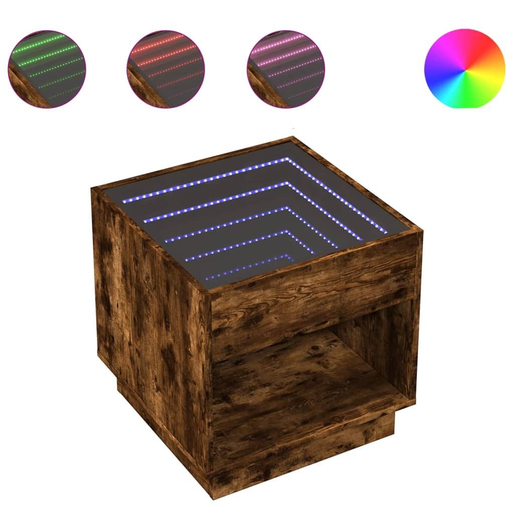 vidaXL Couchtisch Couchtisch mit Infinity-LED Räuchereiche günstig online kaufen