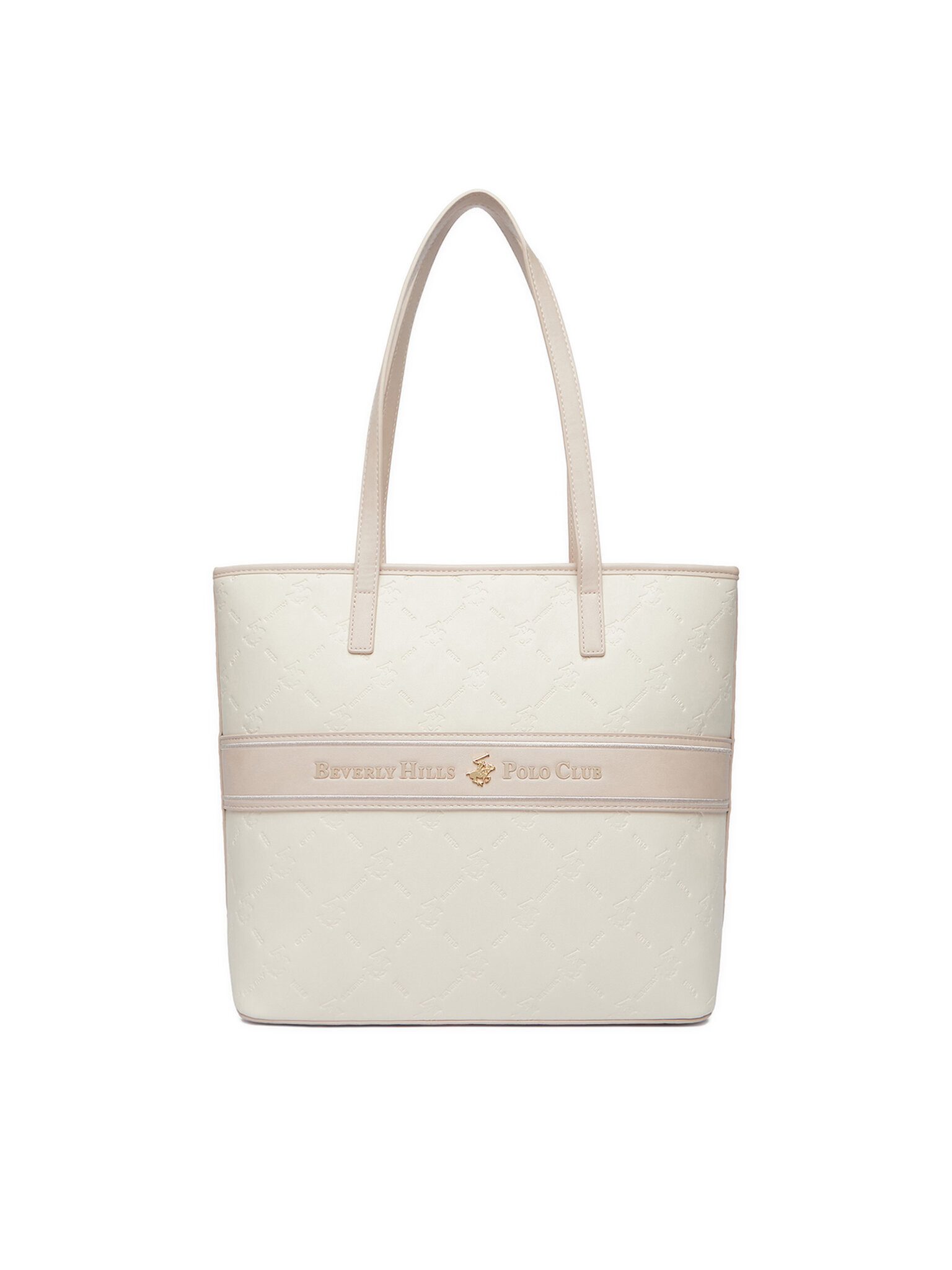BEVERLY HILLS POLO CLUB Handtasche Beverly Hills Polo Club Damenhandtasche Écru BEVERLY HILLS POLO CLUB-E
