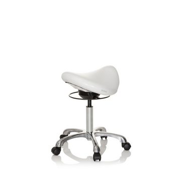 hjh OFFICE Drehhocker Sattelhocker ORTHO SIT Kunstleder ohne Armlehnen, Rollhocker