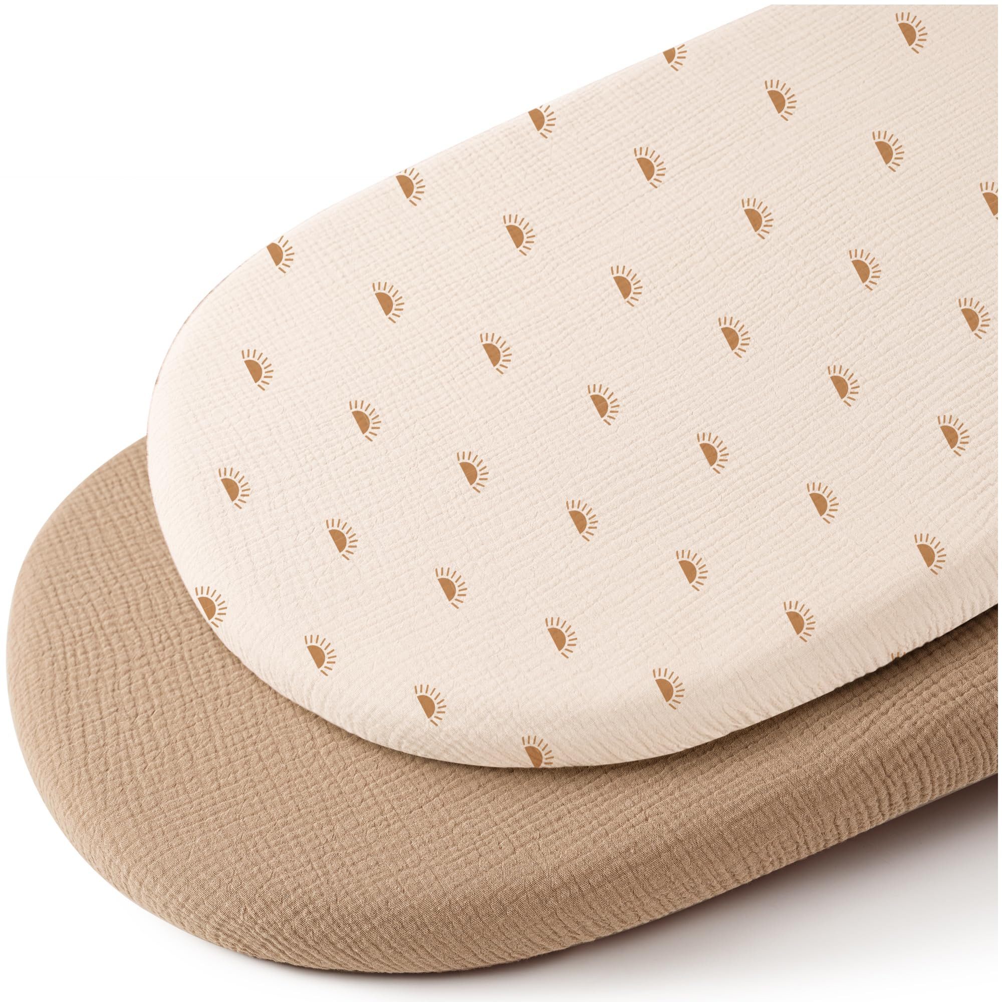 CLTYQ Spannbettlaken Baby-Spannbettlaken,2er-Pack dehnbare Stubenwagen-Bett günstig online kaufen