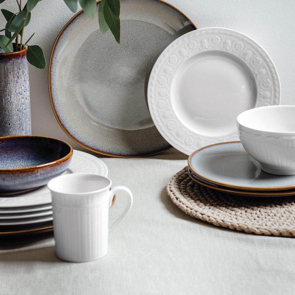 Villeroy & Boch Tasse Cellini Kaffeebecher, 1-tlg., Porzellan, Premium Porcelain, mikrow.- & spülm.sicher, Made in Germany