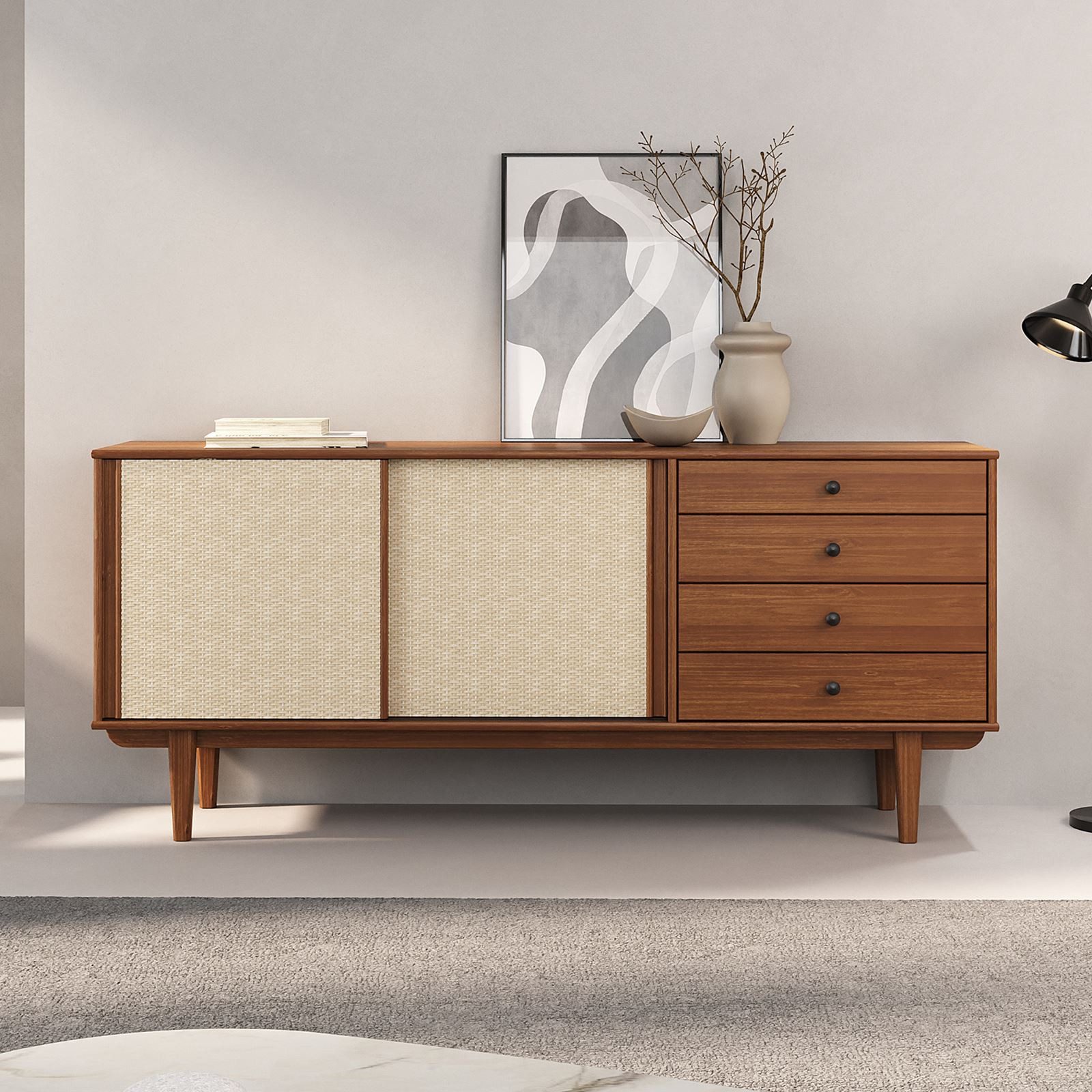 IDIMEX Sideboard SIMONA, Anrichte Kommode Rattan günstig online kaufen