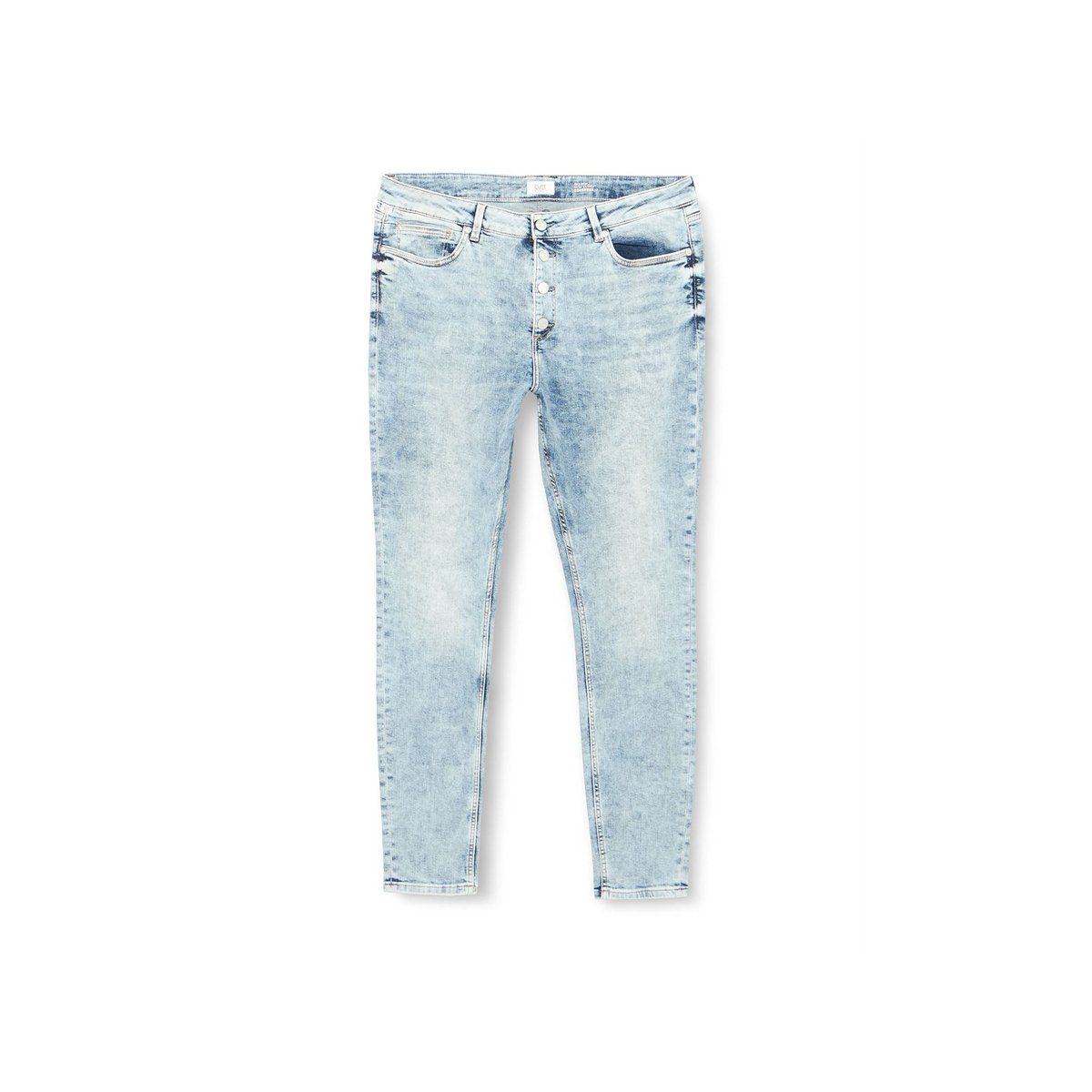 QS 5-Pocket-Jeans blau (1-tlg) | Straight-Fit Jeans