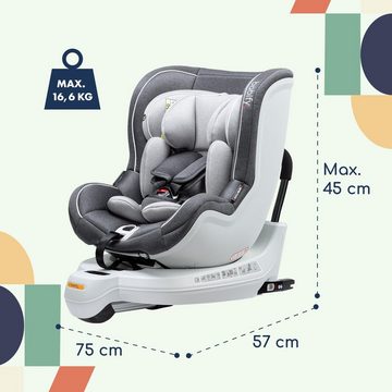 Babify Autokindersitz Swivel 360 Protect Auto-Kindersitz, ab: ab Geburt, bis: 4 Jahre, ab: 2 kg, bis: 18 kg