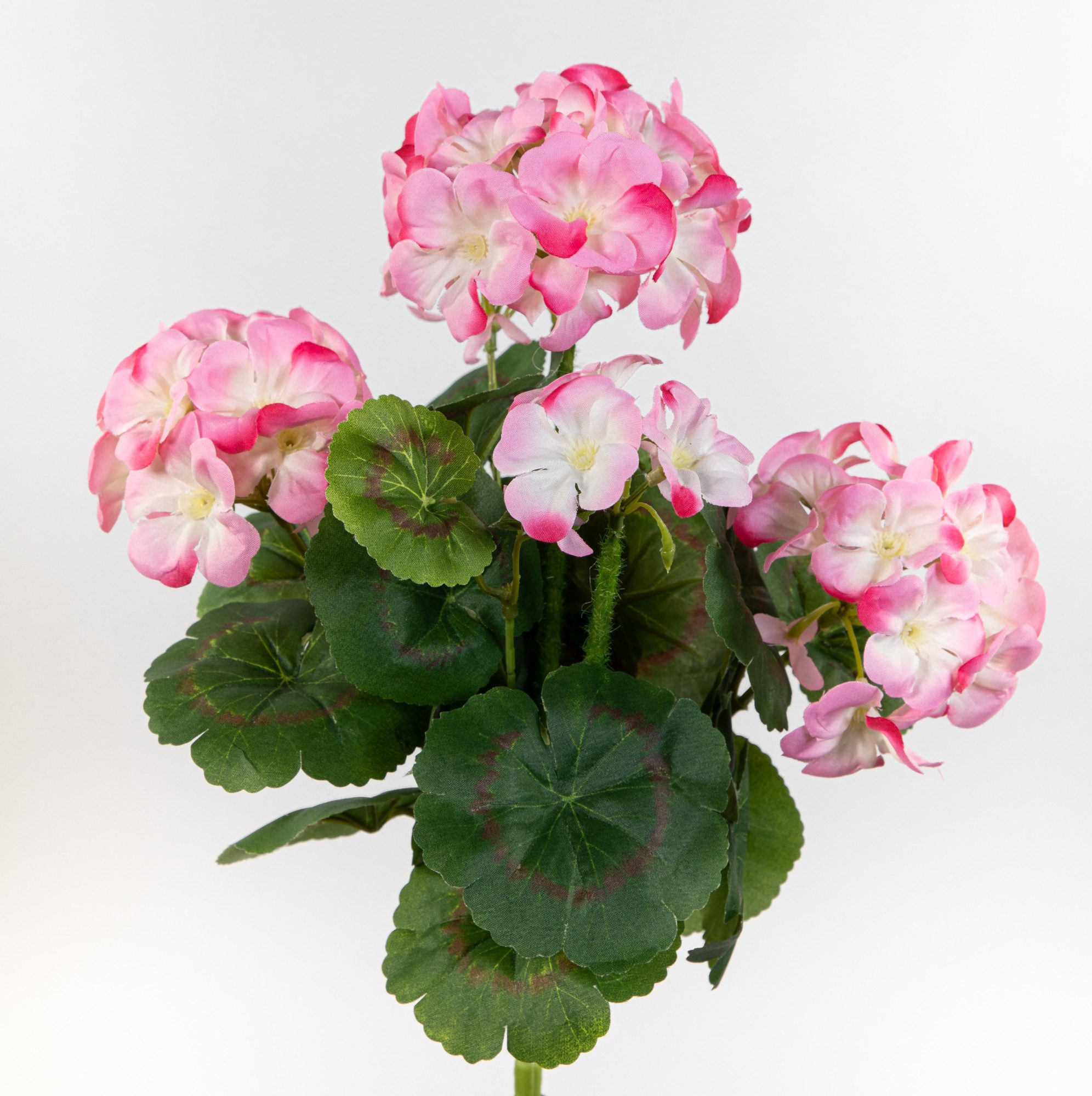 Kunstblume Geranie 32cm LM Kunstpflanzen künstliche Blumen Pflanzen Pelargonium, Seidenblumen Roß, Höhe 32 cm, Rosa