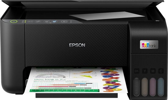 Epson EcoTank ET-2810 WLAN-Drucker, (Wi-Fi Direct, WLAN (Wi-Fi)