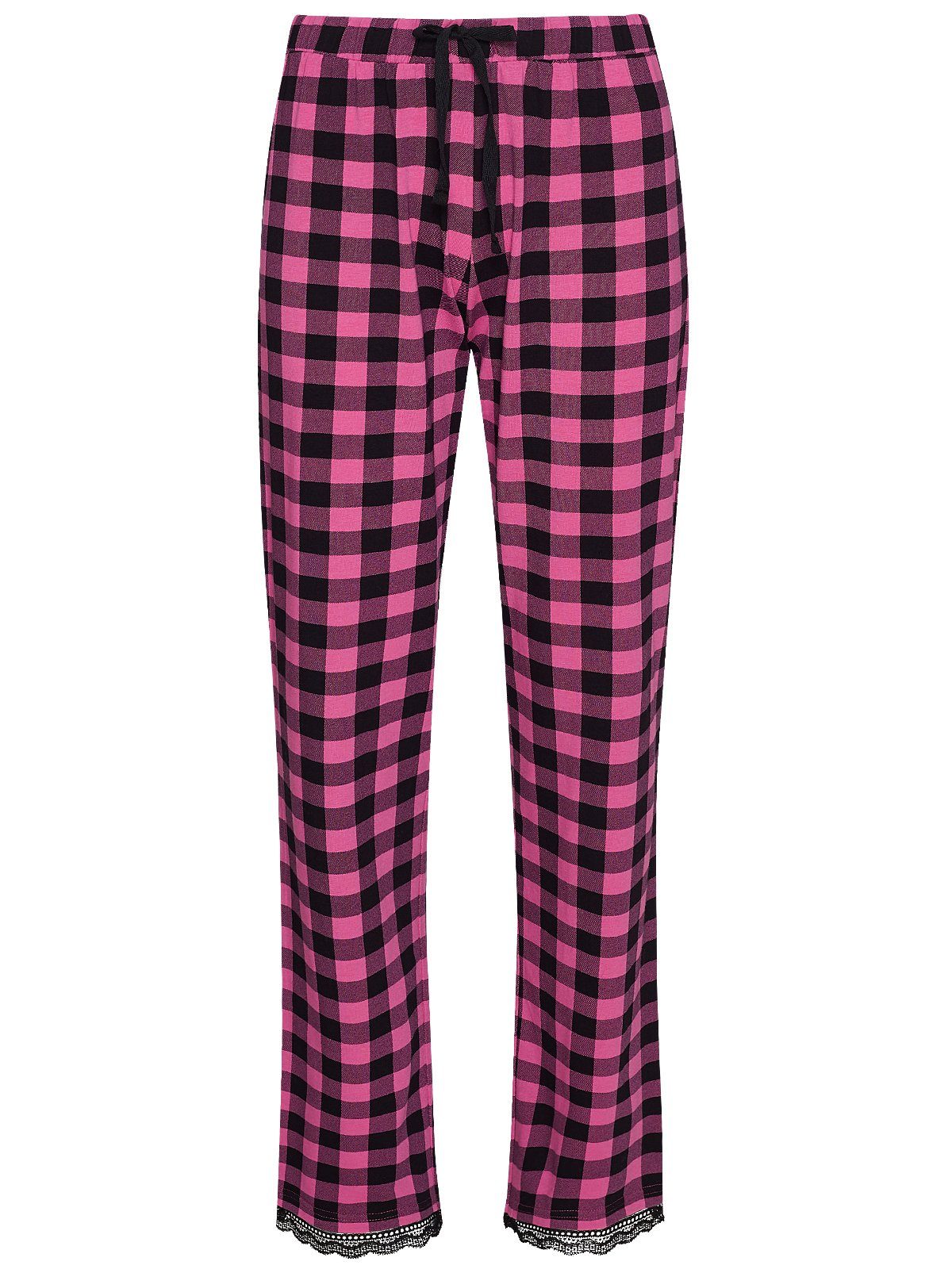 Checkered Schlafshorts Pink Deluxe Pussy
