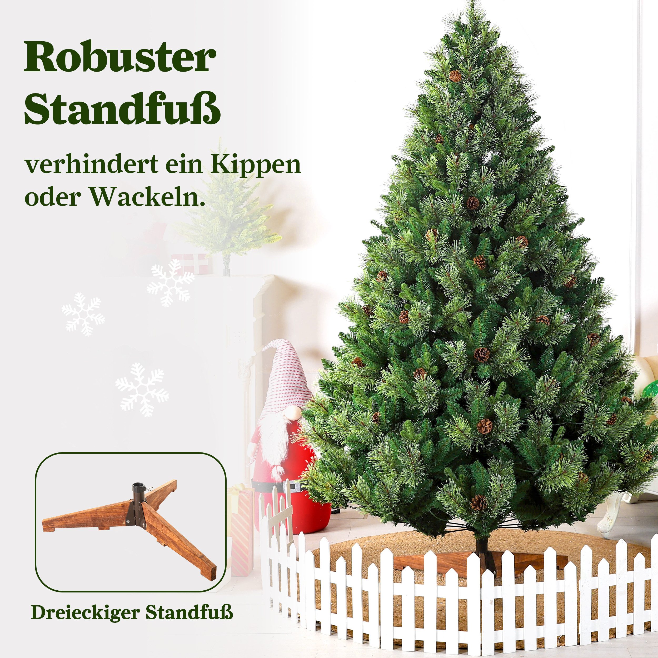 Vankel Künstlicher Weihnachtsbaum Künstlicher Weihnachtsbaum 180/210 cm aus günstig online kaufen