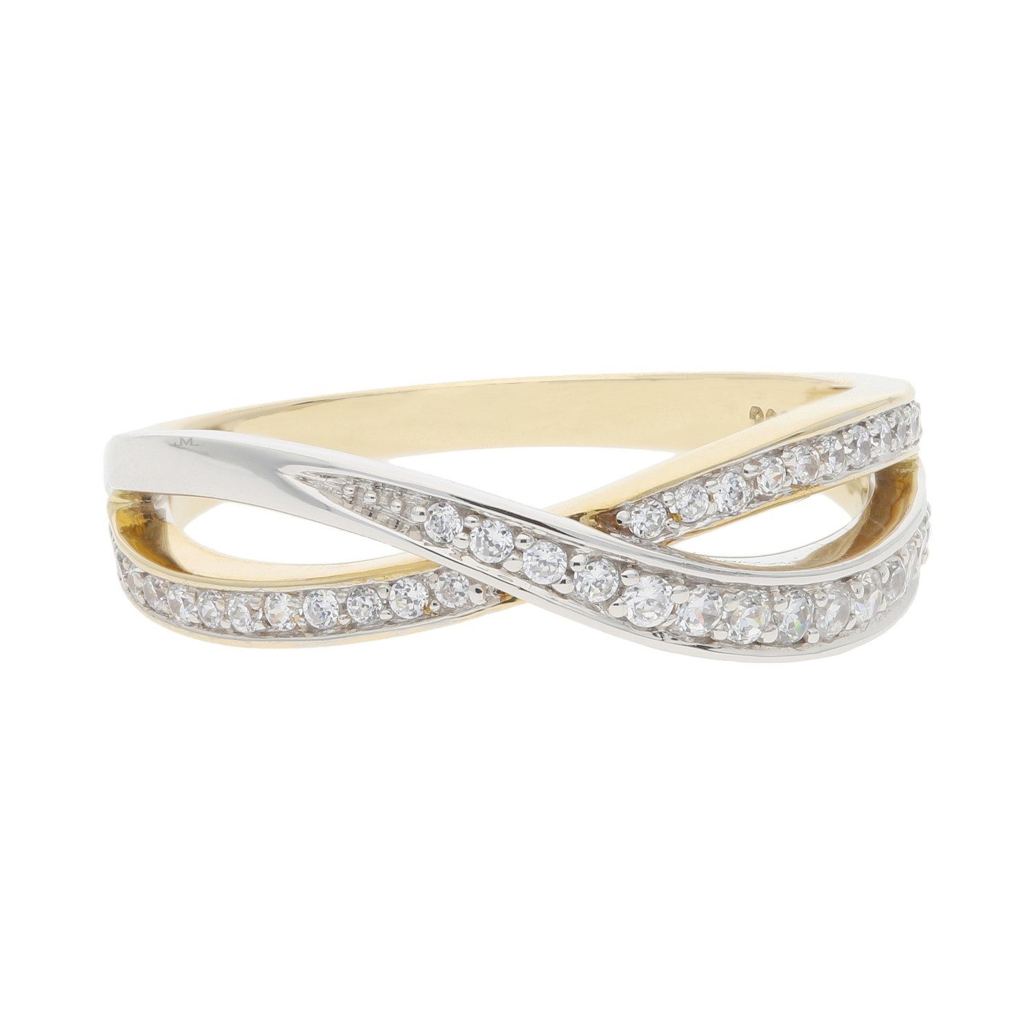 JuwelmaLux Fingerring JuwelmaLux Ring Bicolor Gold 333 mit Zirkonia JL10-07-0147 (kein Set, 1-tlg)