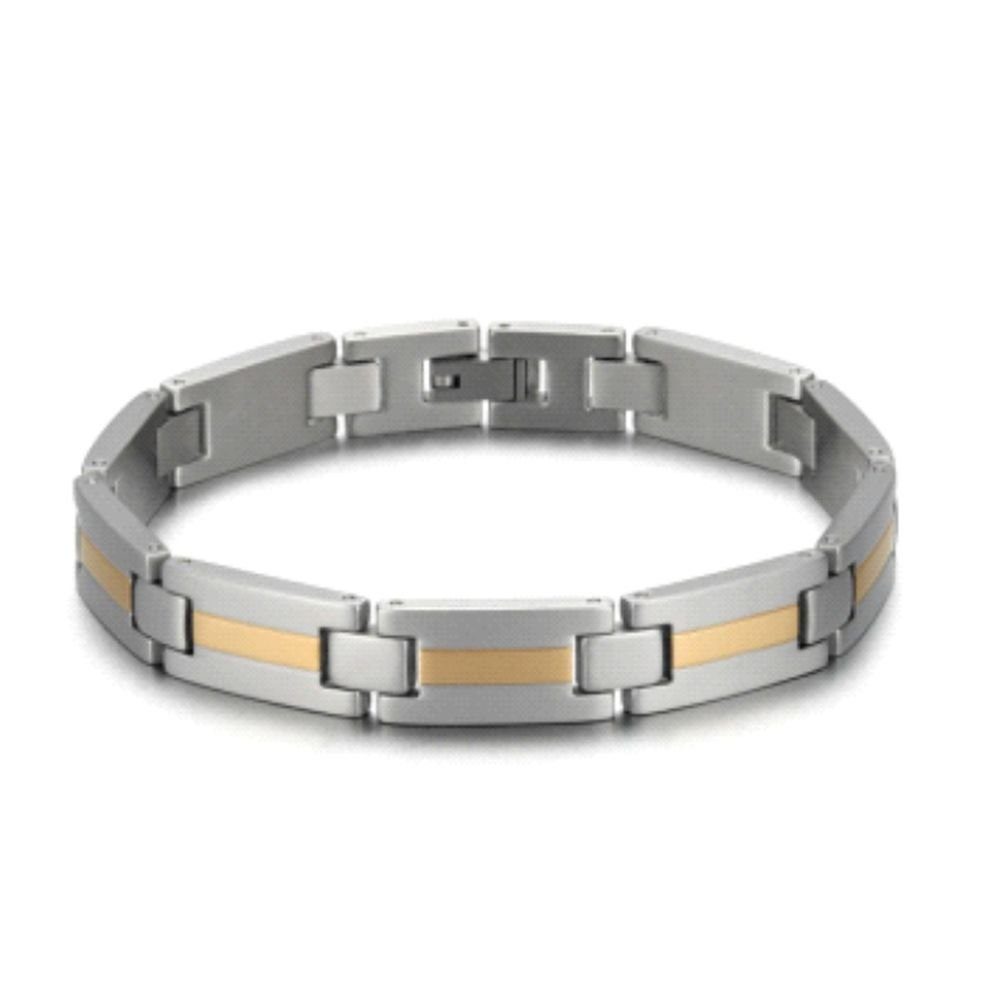 Vivance Armband Titanium "Classic Line" Armband, bicolor vergoldet, aus Titan