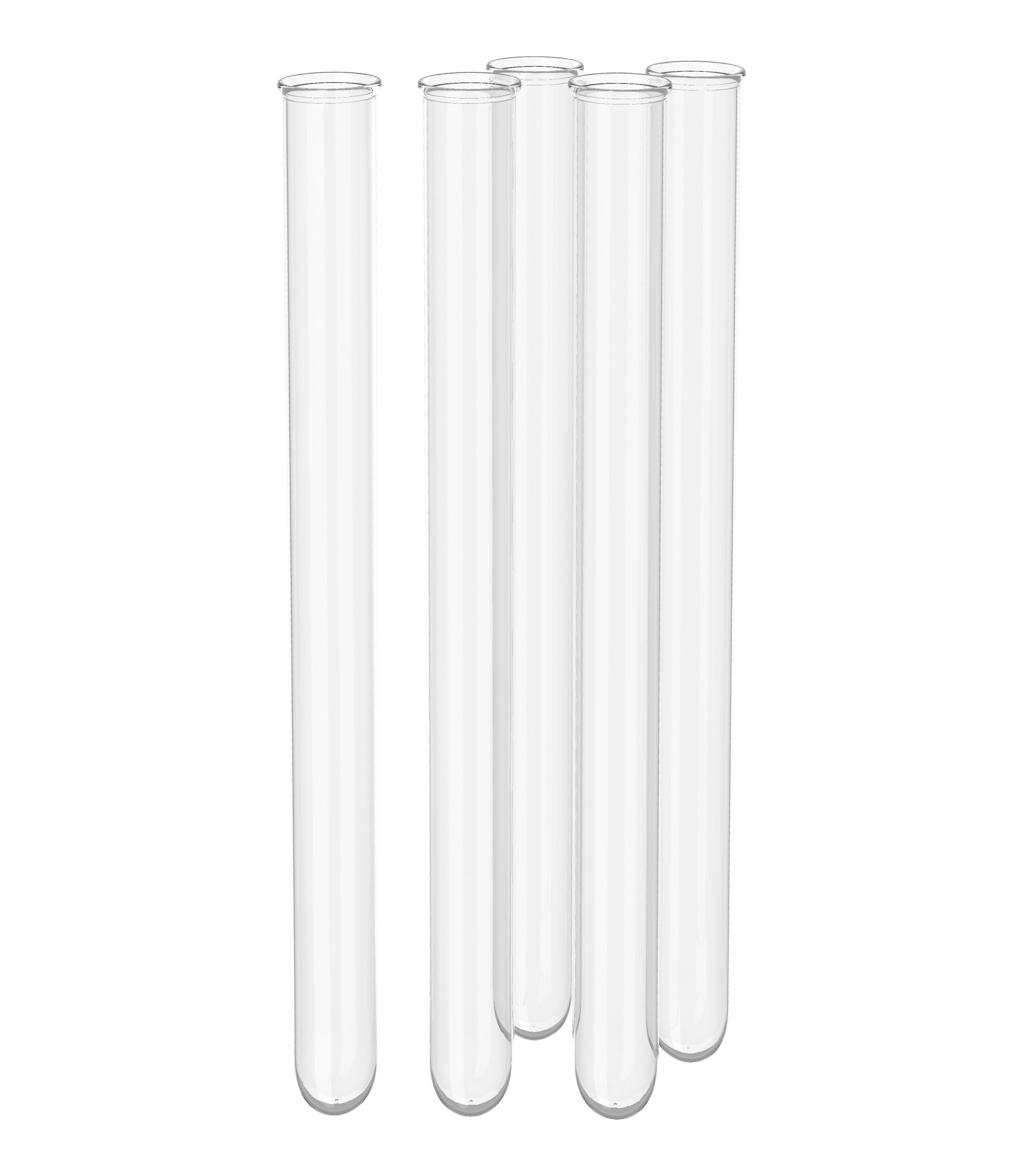 VBS Deko-Glas Reagenzgläser für Dekorationen, 5er-Pack, 16x160 mm