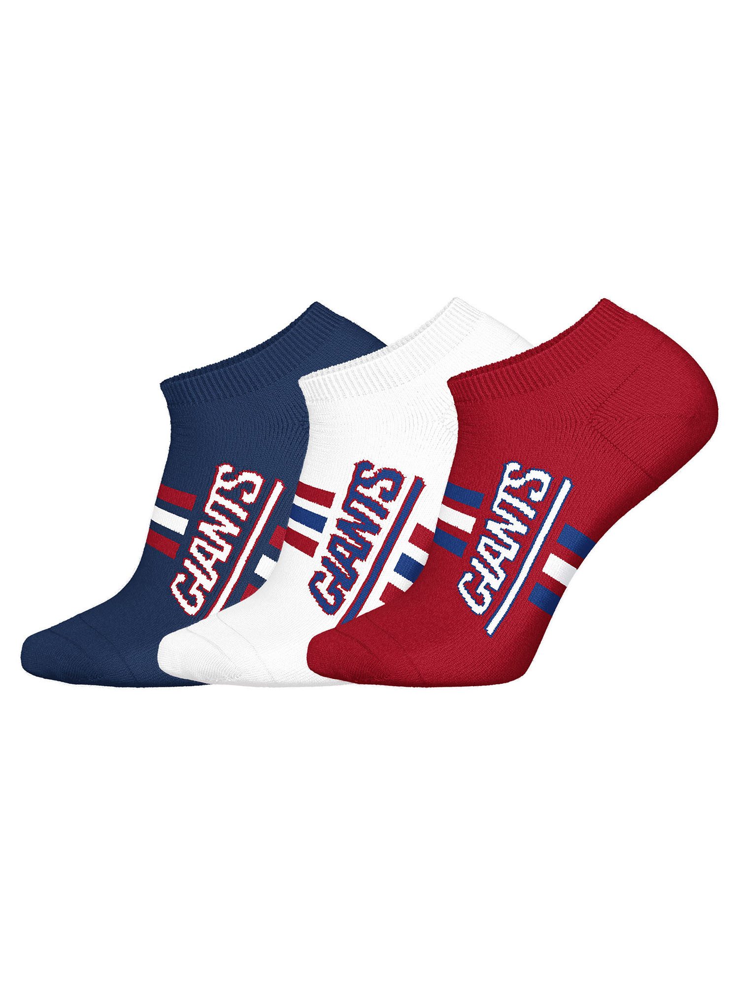 NFL Freizeitsocken NY Giants Sneaker (3-Paar) Casual Socken, Alltagssocken
