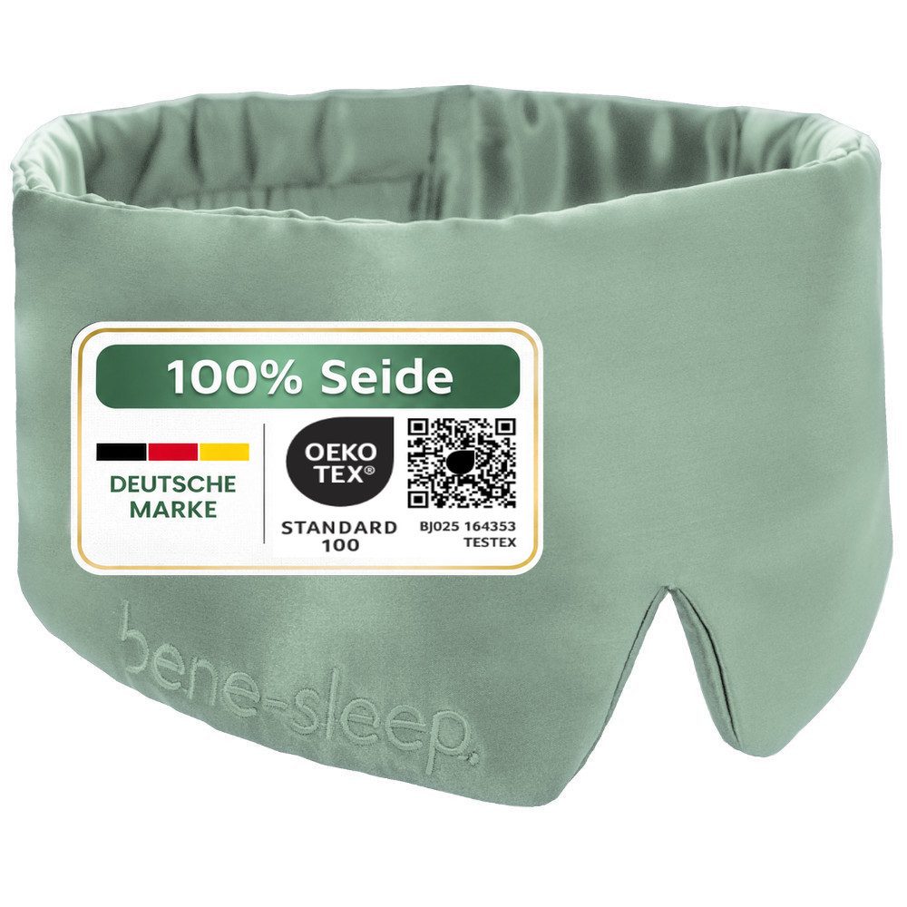 bene-sleep. Schlafmaske bene-sleep Premium Seidenschlafmaske – 100% verdunkelnd, Größenverstellbar