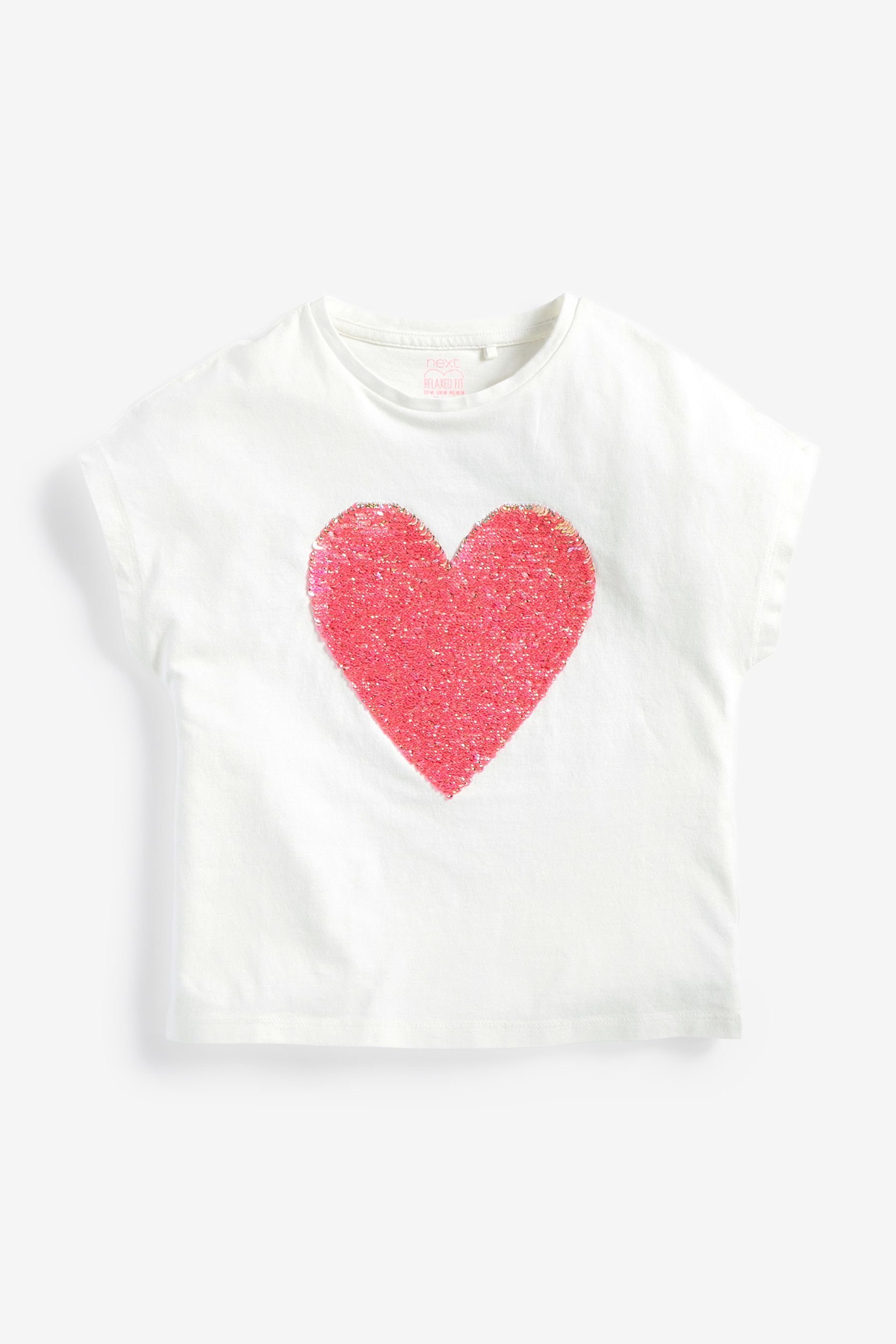 Ecru (1-tlg) Next T-Shirt White/Pink