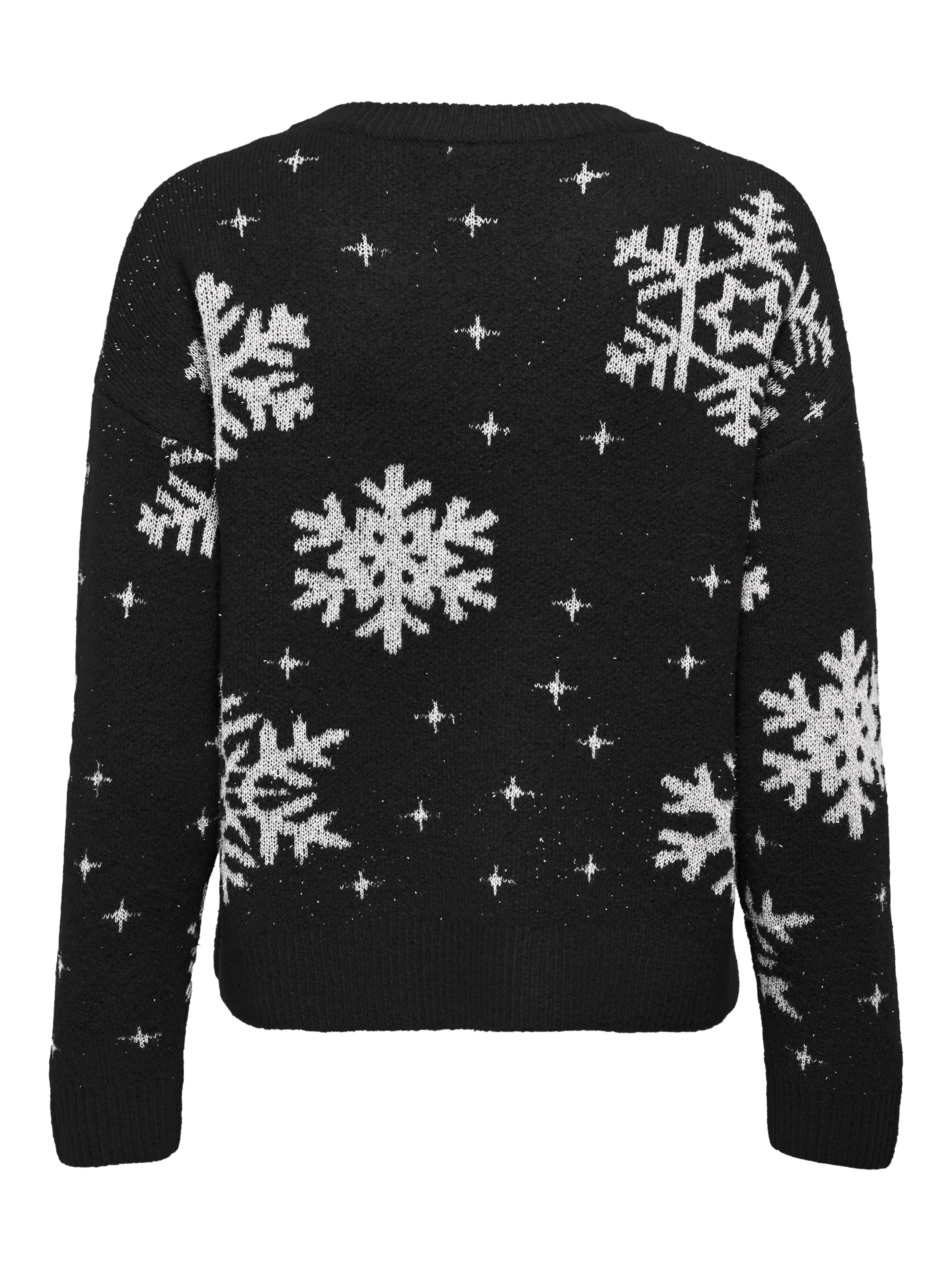 ONLY Weihnachtspullover ONLXMAS ROLFA LS ONECK SNOWFLAKES KNT günstig online kaufen