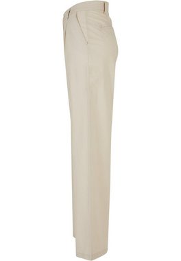 URBAN CLASSICS Stoffhose Urban Classics Damen Ladies High Linen Mixed Wide Leg Pants (1-tlg)