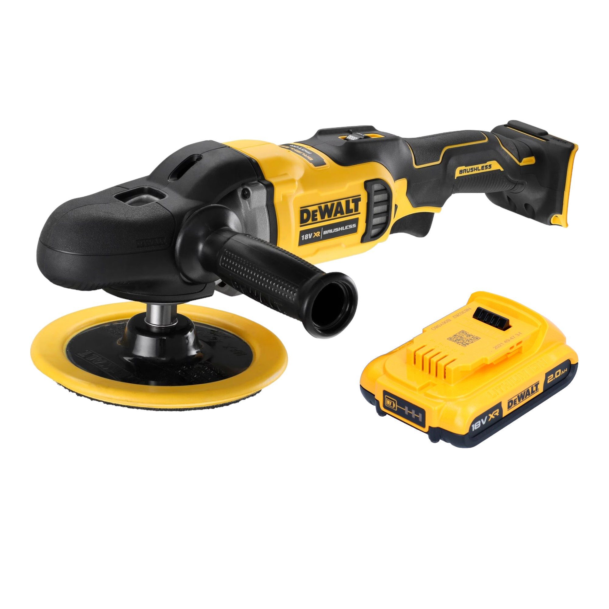 DeWalt Rotationsschleifer DCM 849 N Akku Exzenter Poliermaschine 18 V 180 mm Brushless + 1x
