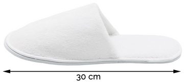 ZOLLNER Pantoffel (10-tlg) 100% Polyester, vom Hotelwäschespezialisten, Universalgröße